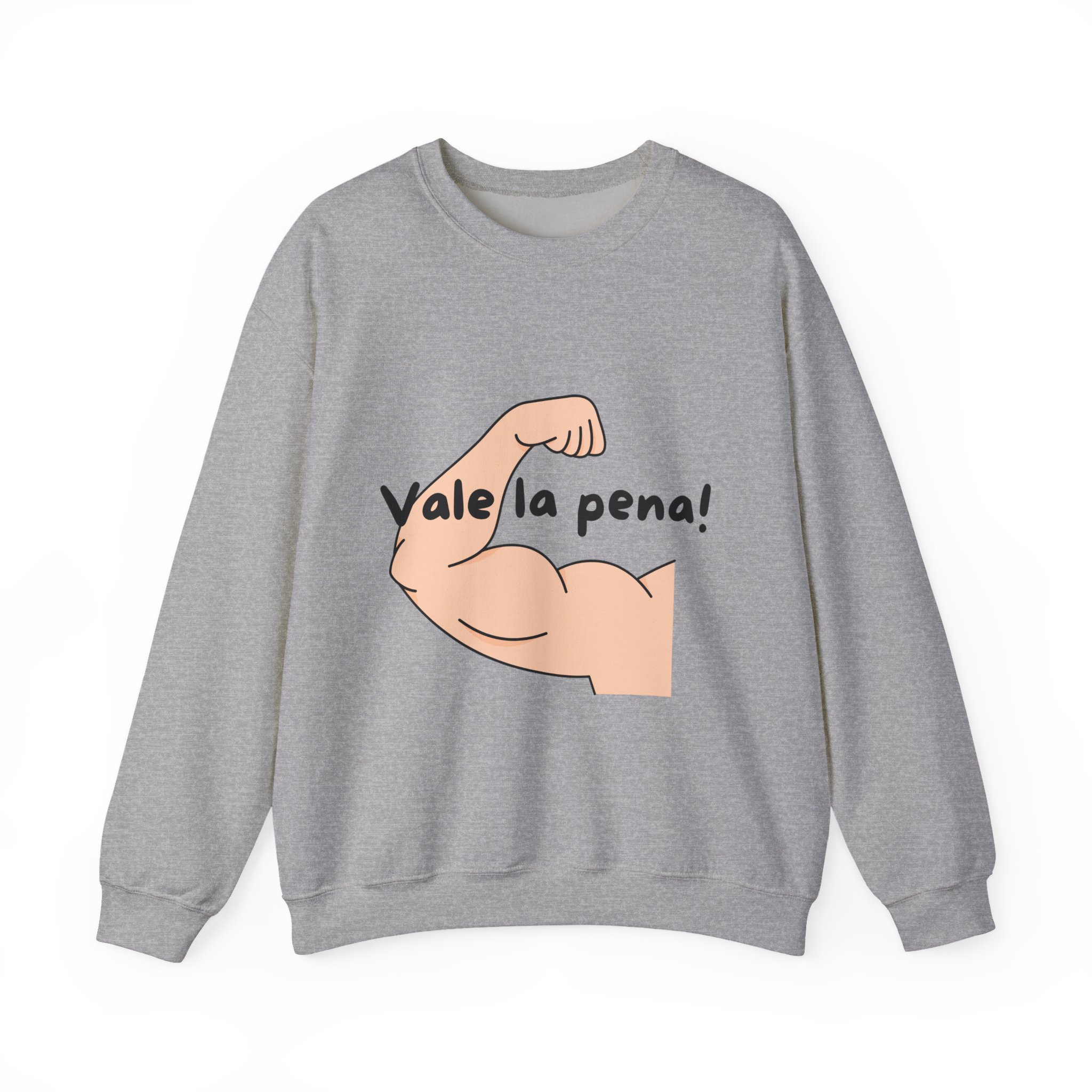 Cozy Crewneck Unisex Sweatshirt with 'Vale la pena' graphics by Molanizzi