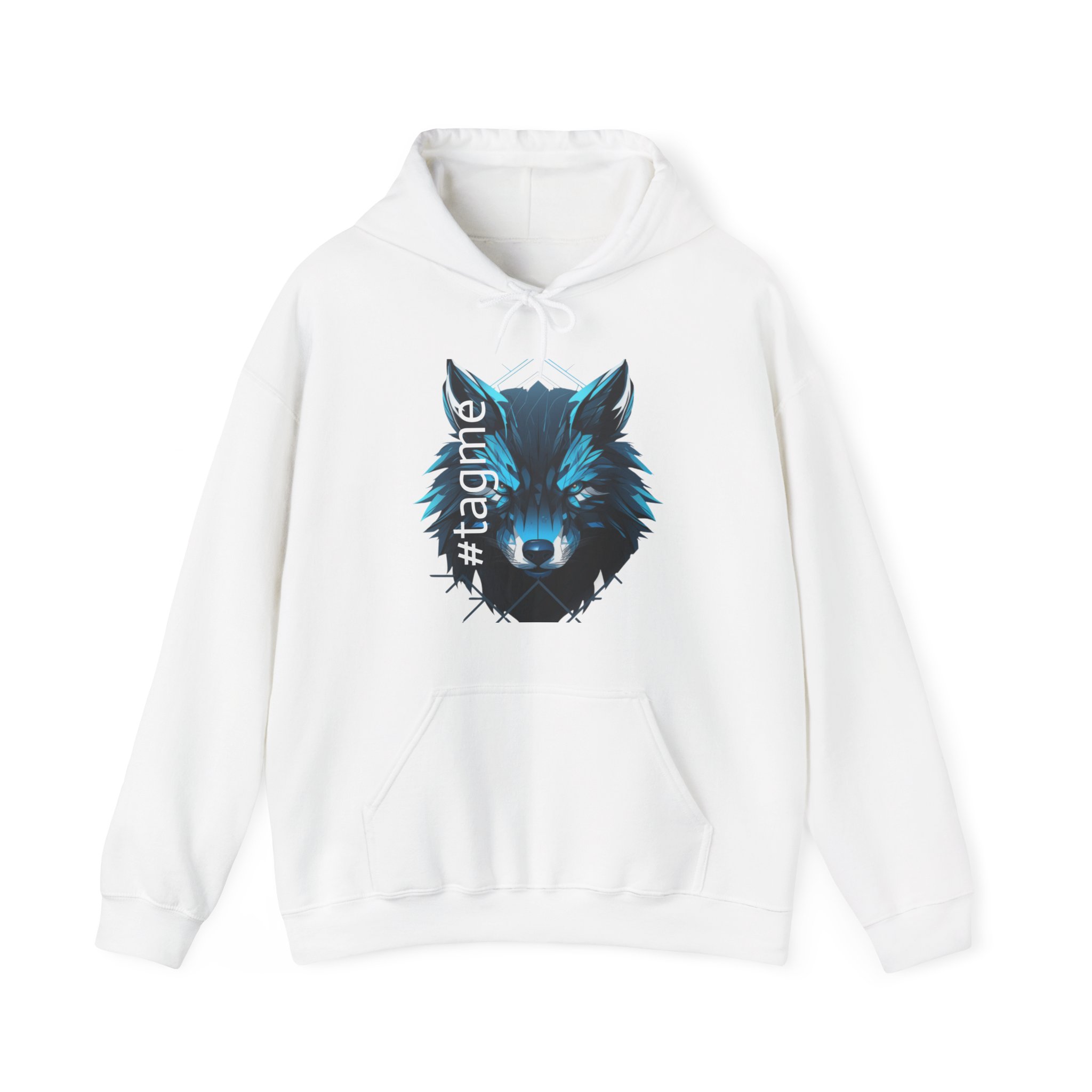 Tagme Wolf Unisex Hooded Sweatshirt - Image 5