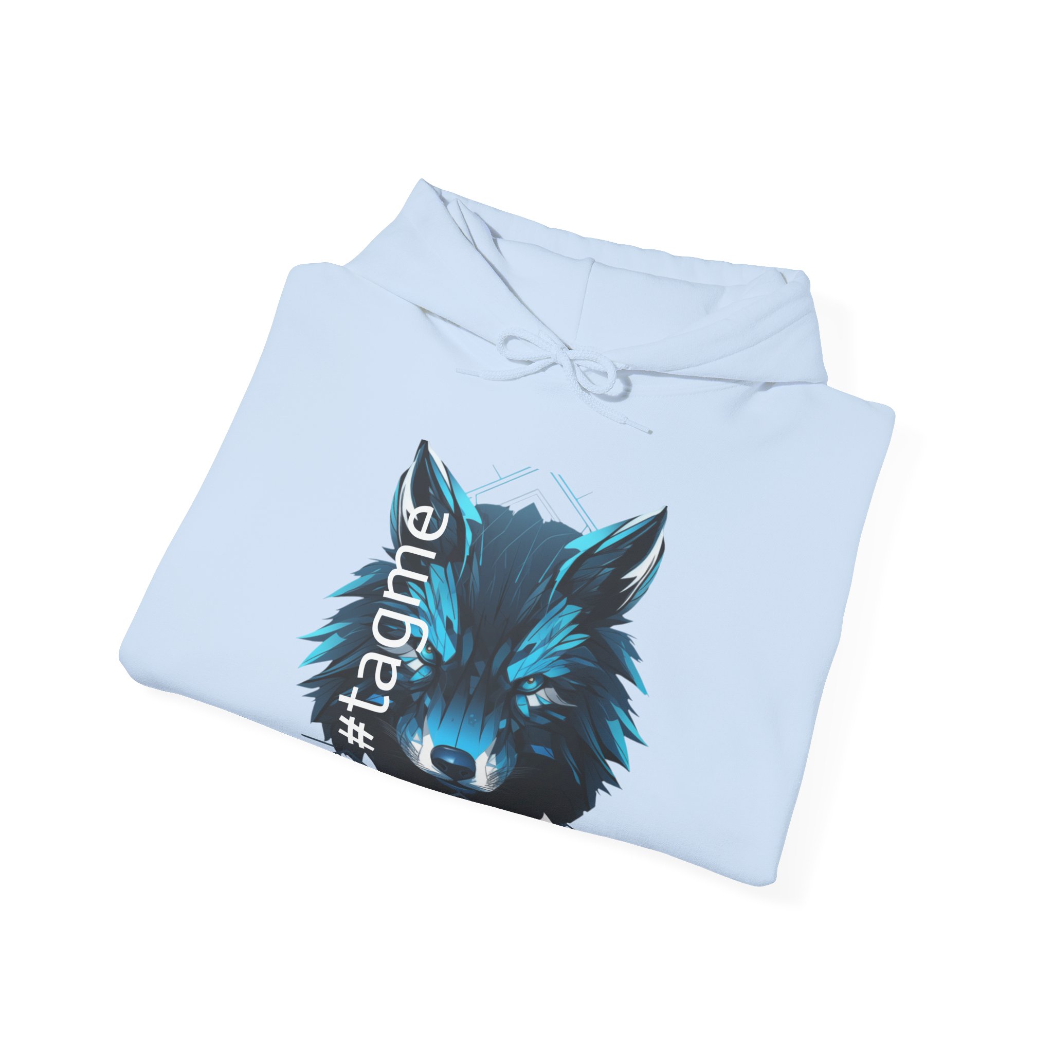 Tagme Wolf Unisex Hooded Sweatshirt - Image 28