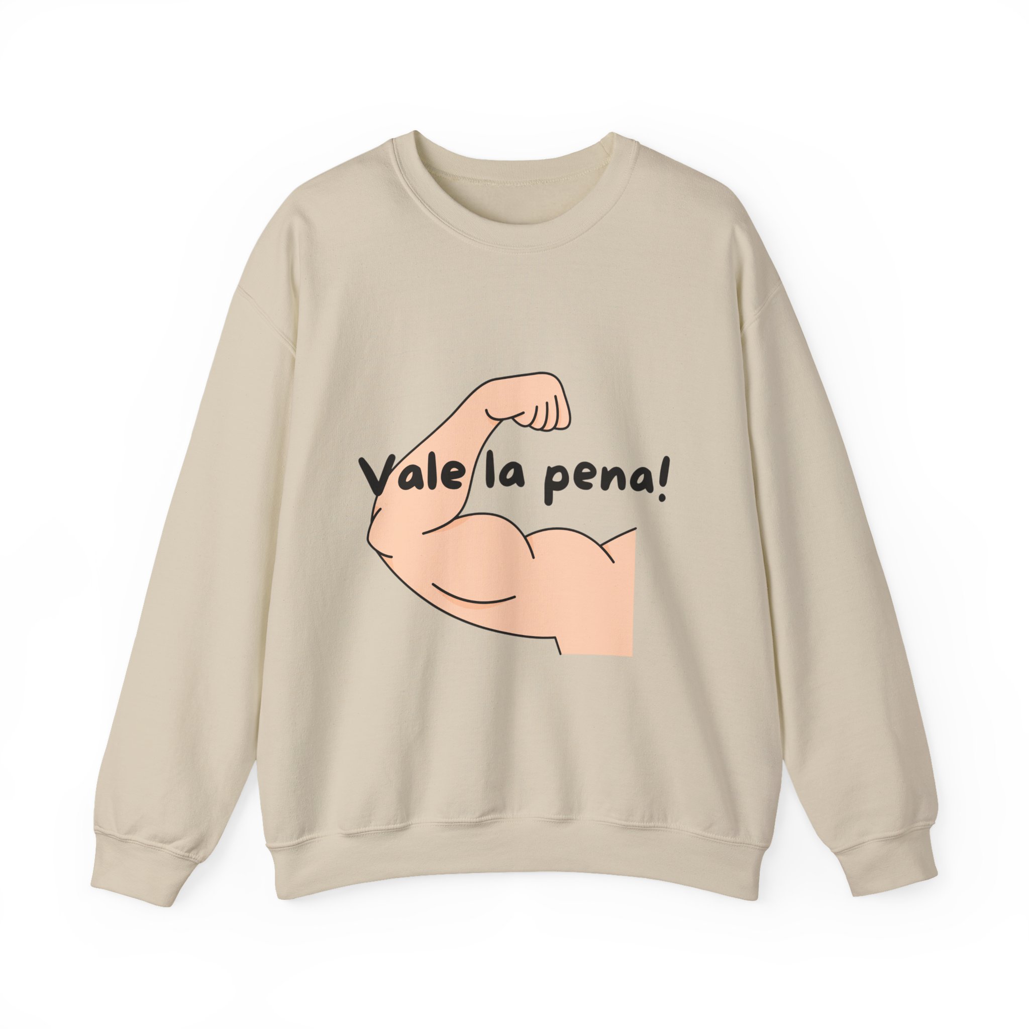 Cozy Crewneck Unisex Sweatshirt with 'Vale la pena' graphics by Molanizzi