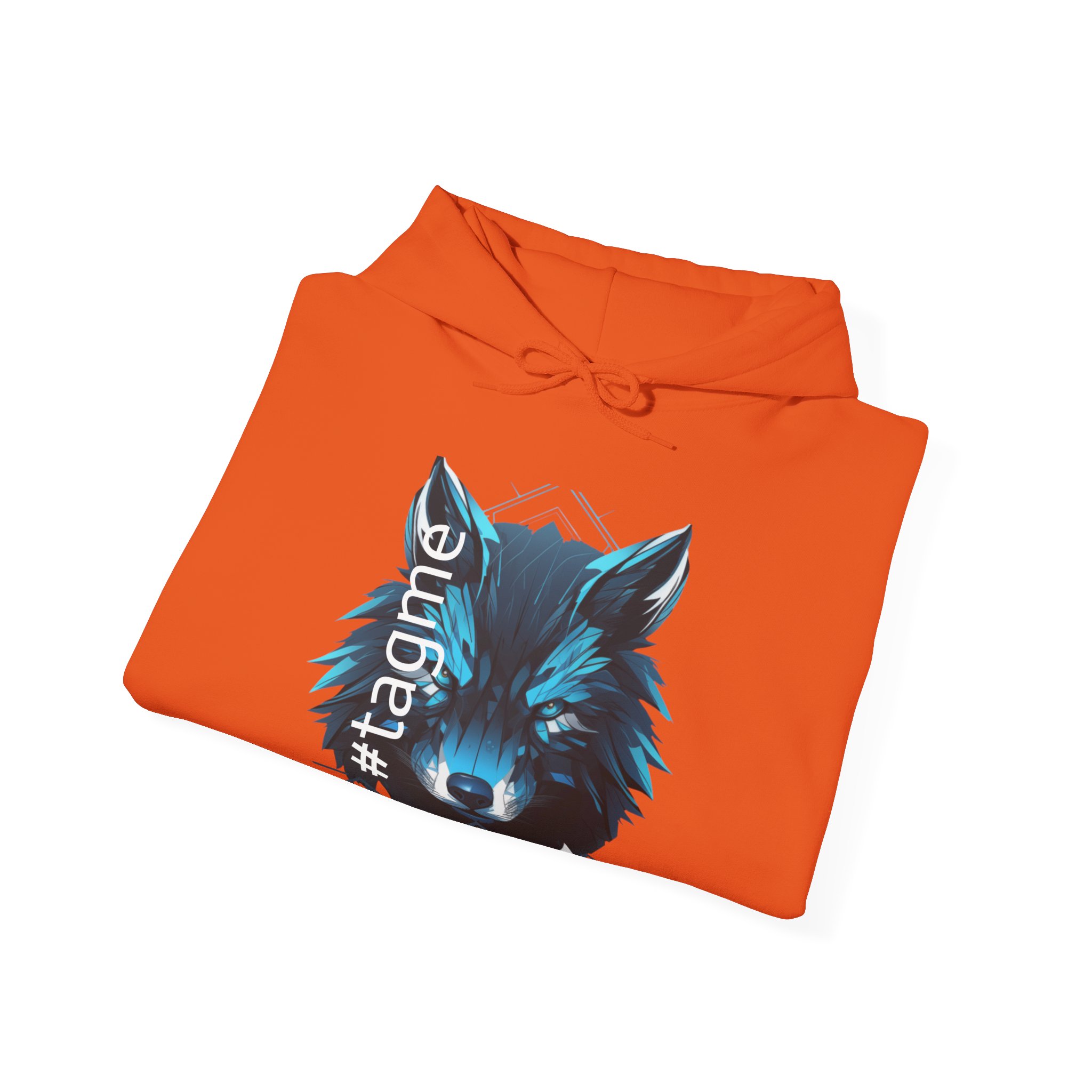 Tagme Wolf Unisex Hooded Sweatshirt - Image 24