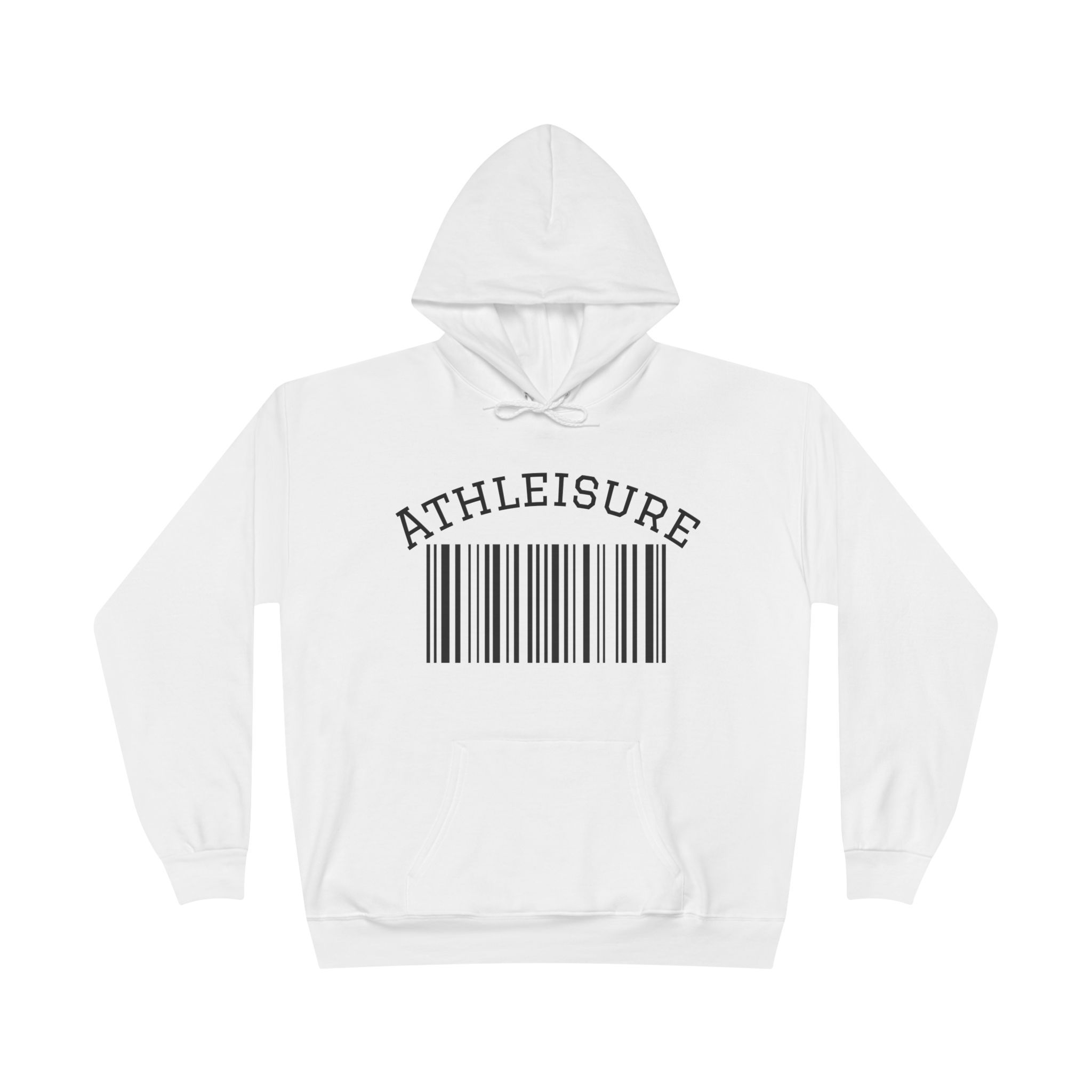 Unisex Eco-Friendly Hoodie with Barcode Design Sweatshirt - Image 5