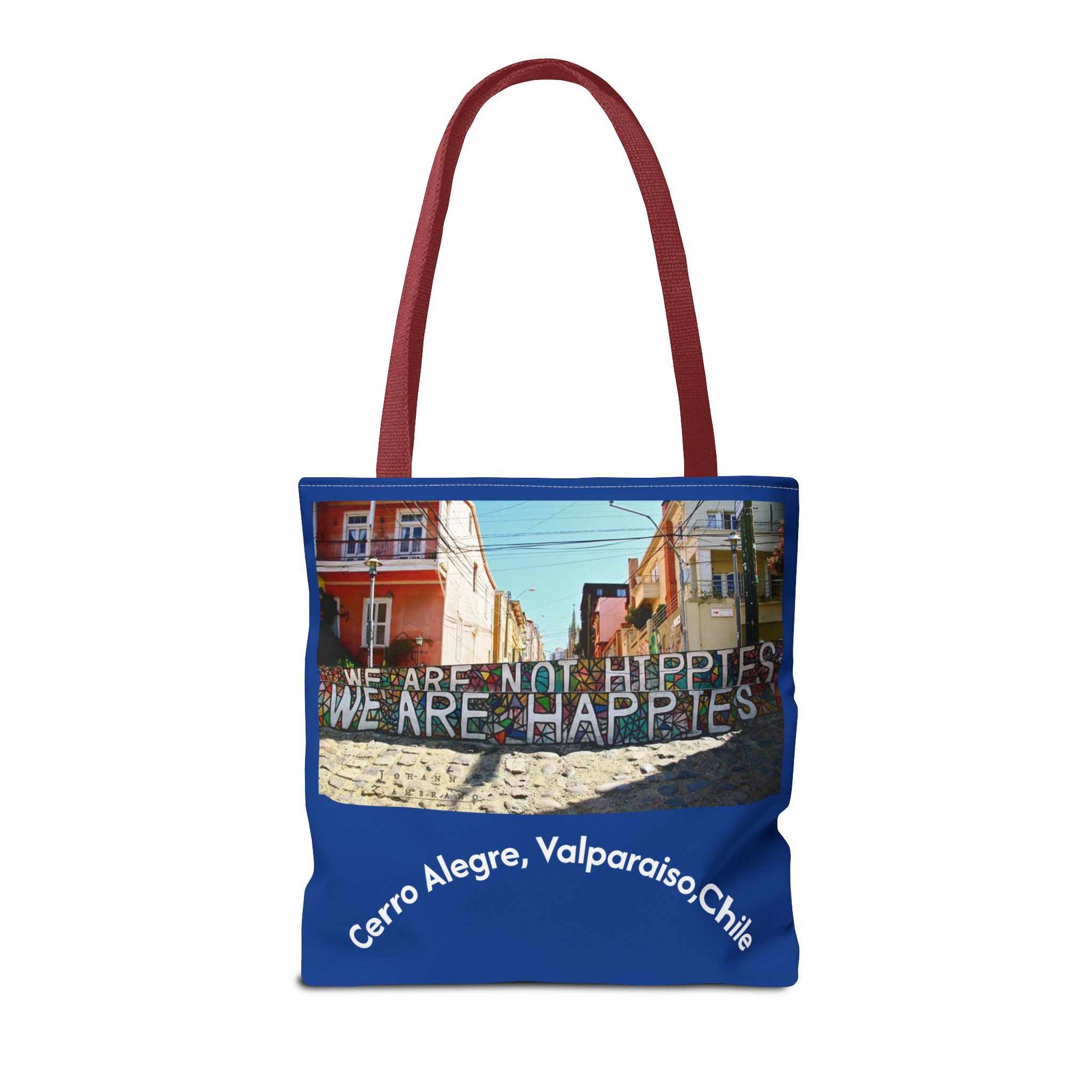 Tote bag with Valparaiso graffiti print by Molanizzi