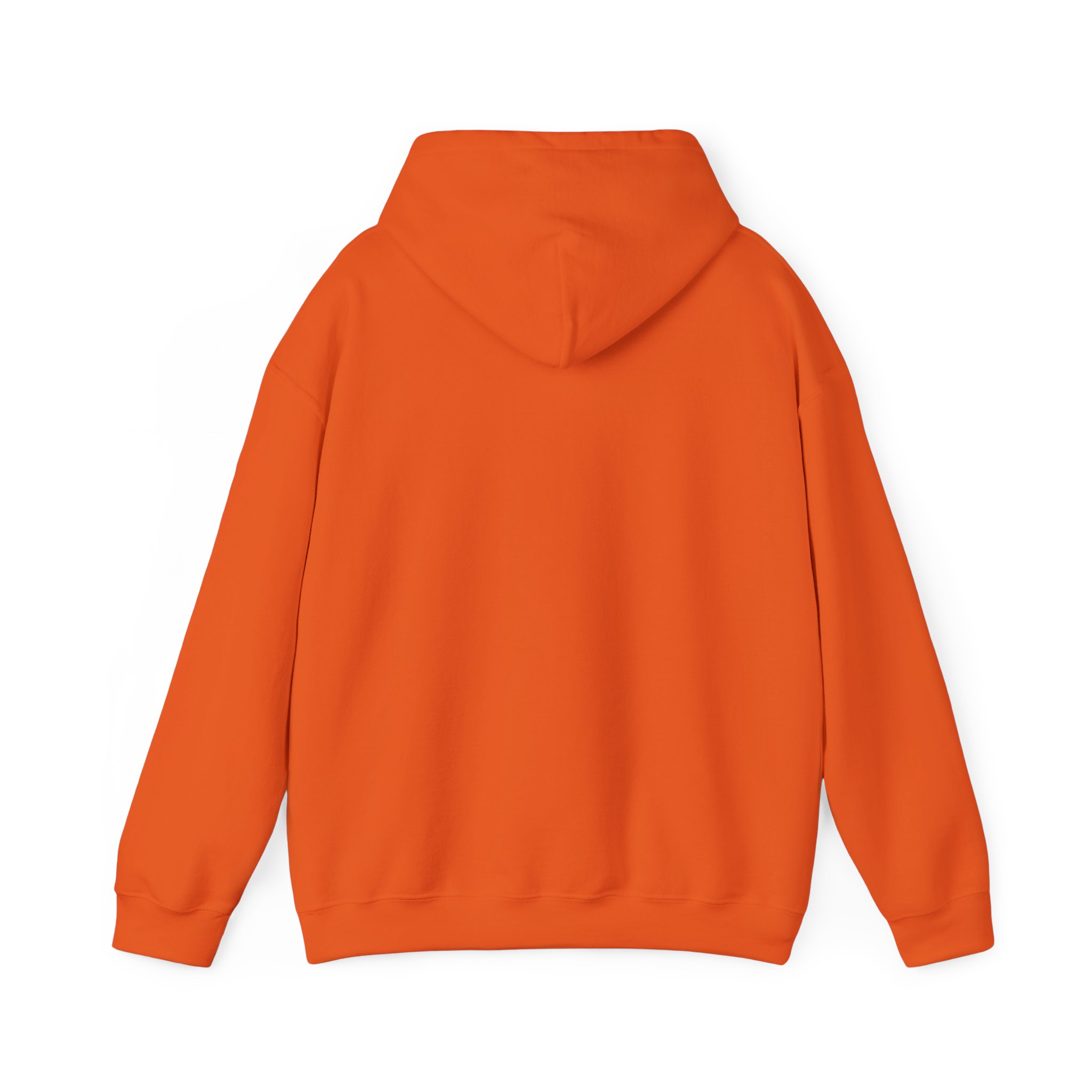 Molanizzi i-Boho: Orange unisex hoodie, comfortable hooded sweatshirt for anime lovers.