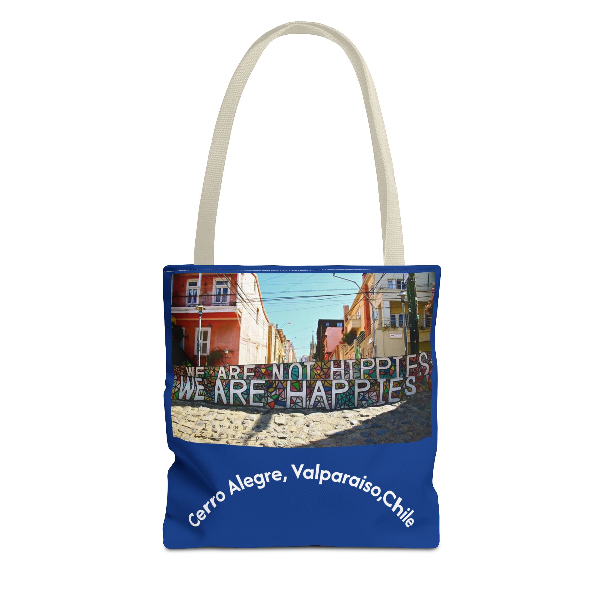 Tote bag with Valparaiso graffiti print by Molanizzi