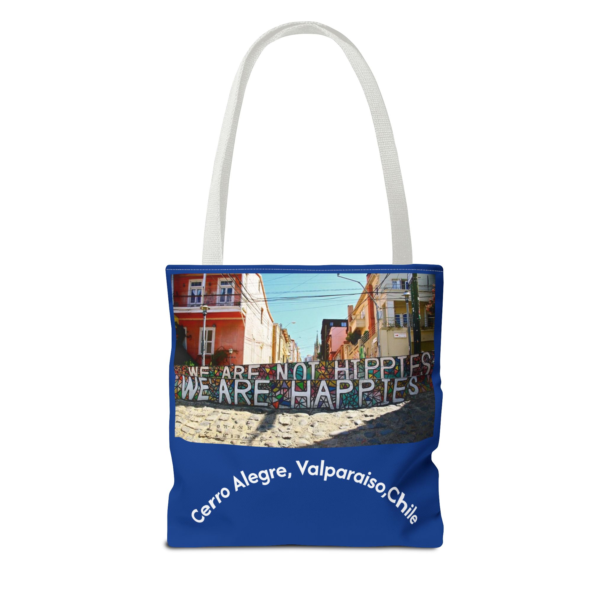 Tote bag with Valparaiso graffiti print by Molanizzi