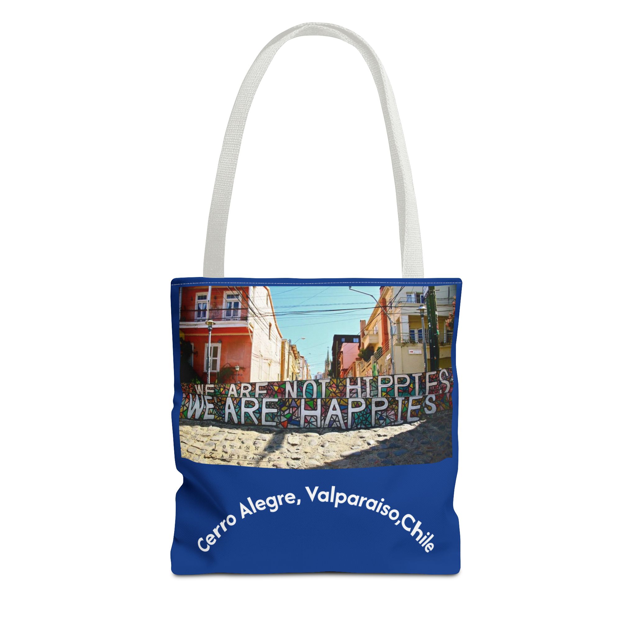 Tote bag with Valparaiso graffiti print by Molanizzi