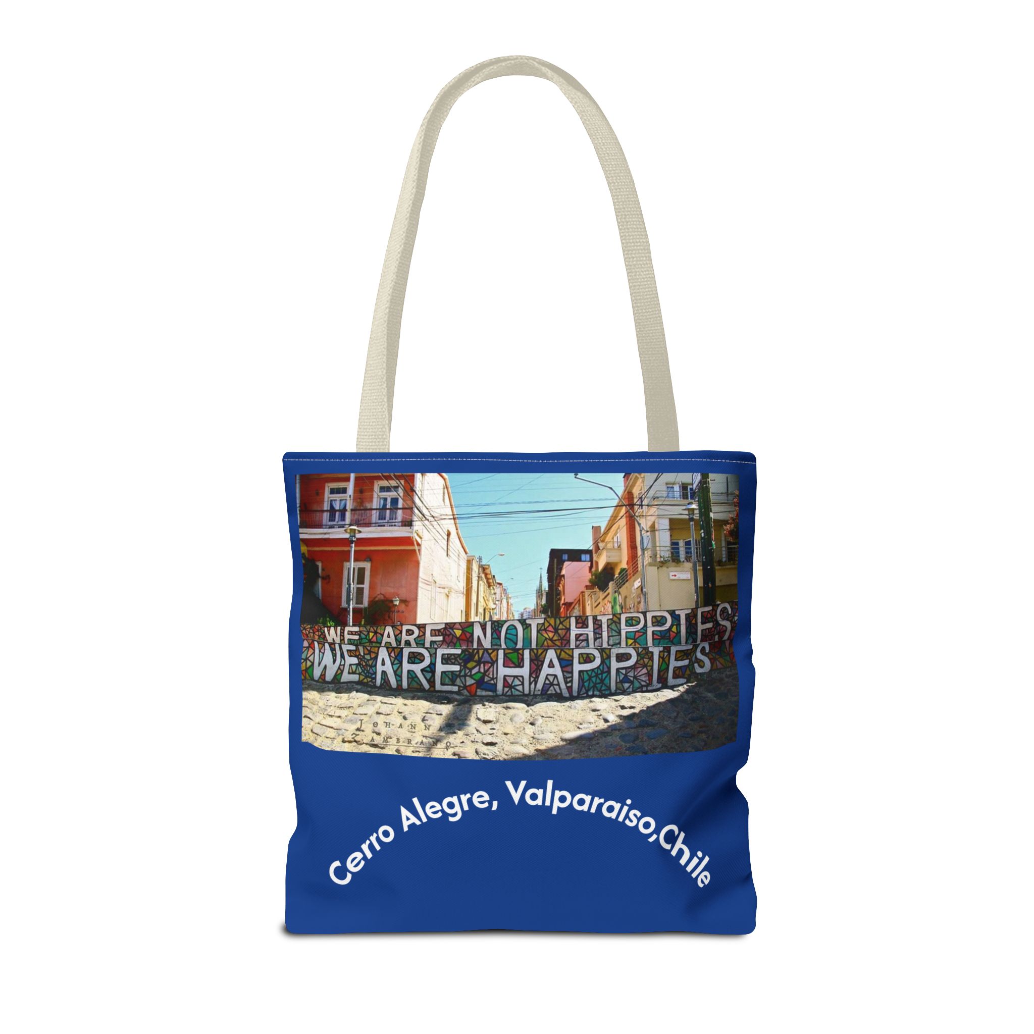 Tote bag with Valparaiso graffiti print by Molanizzi