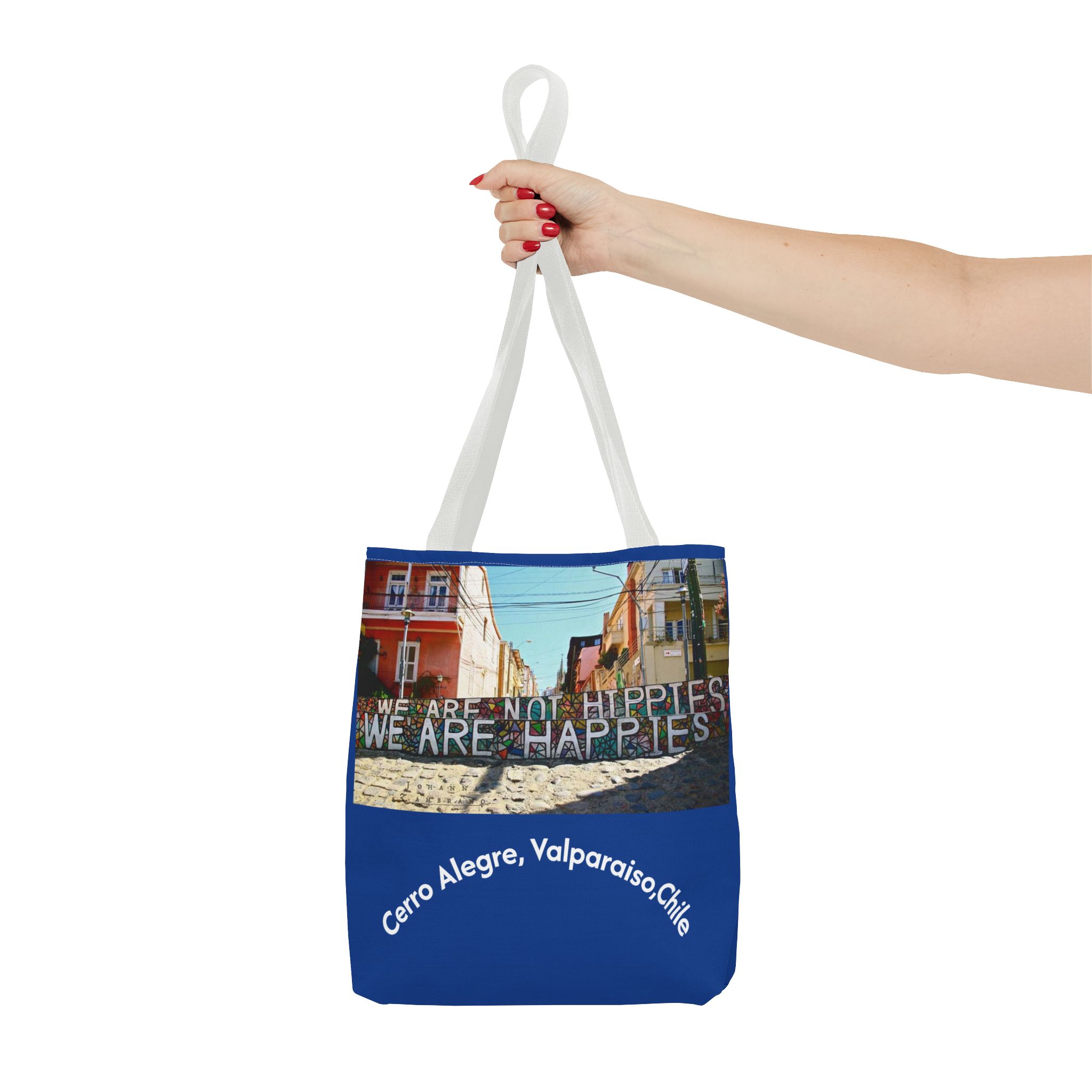 Tote bag with Valparaiso graffiti print by Molanizzi