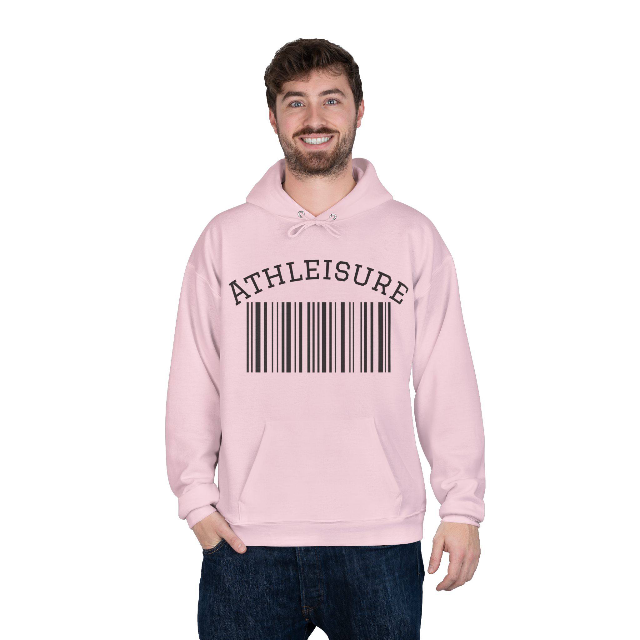 Unisex Eco-Friendly Hoodie with Barcode Design Sweatshirt - Image 64