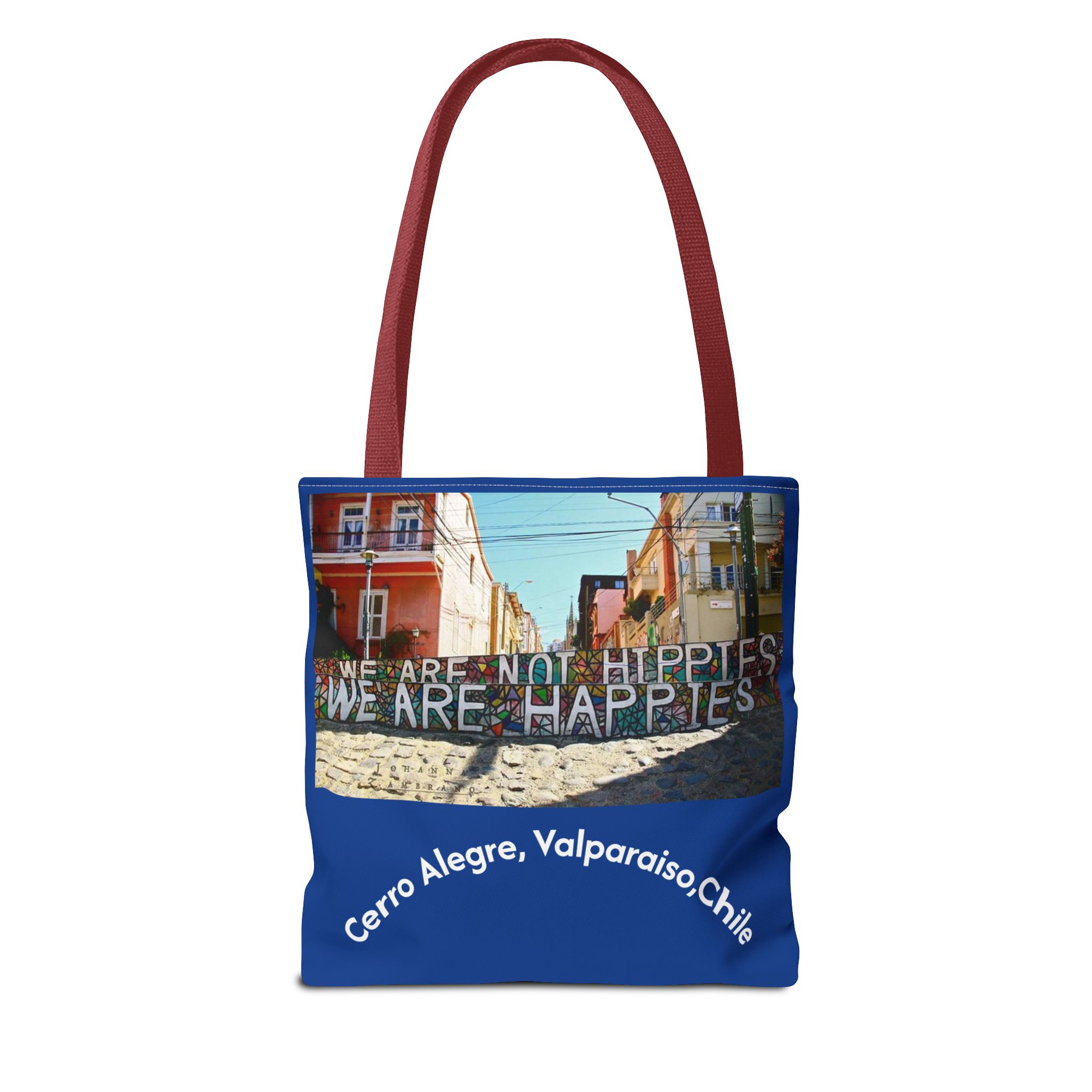 Tote bag with Valparaiso graffiti print by Molanizzi