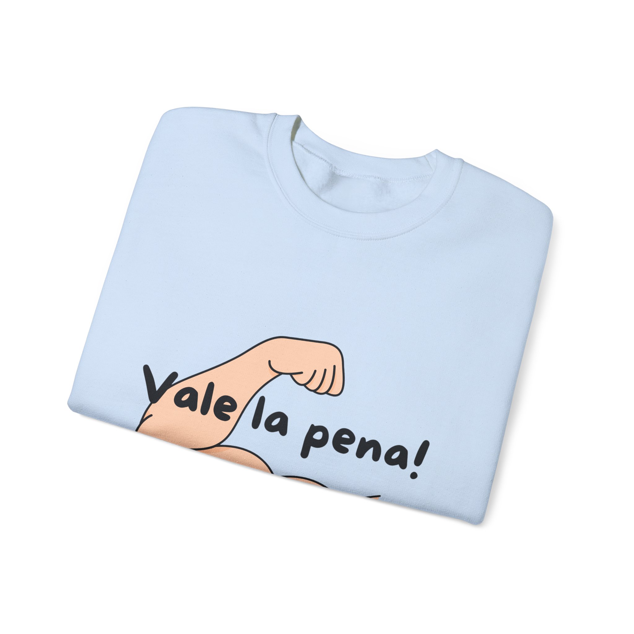 Cozy Crewneck Unisex Sweatshirt with 'Vale la pena' graphics by Molanizzi