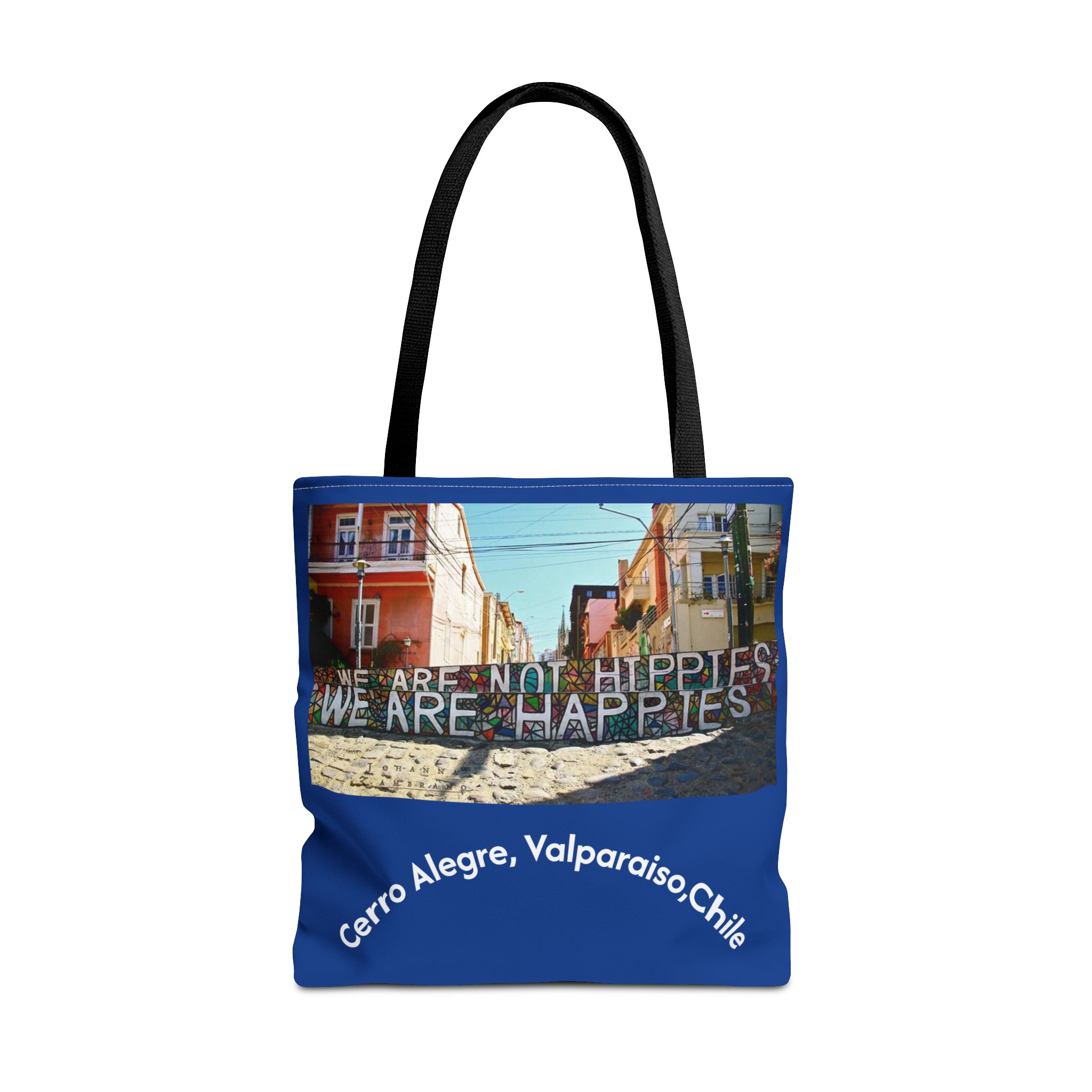 Tote bag with Valparaiso graffiti print by Molanizzi