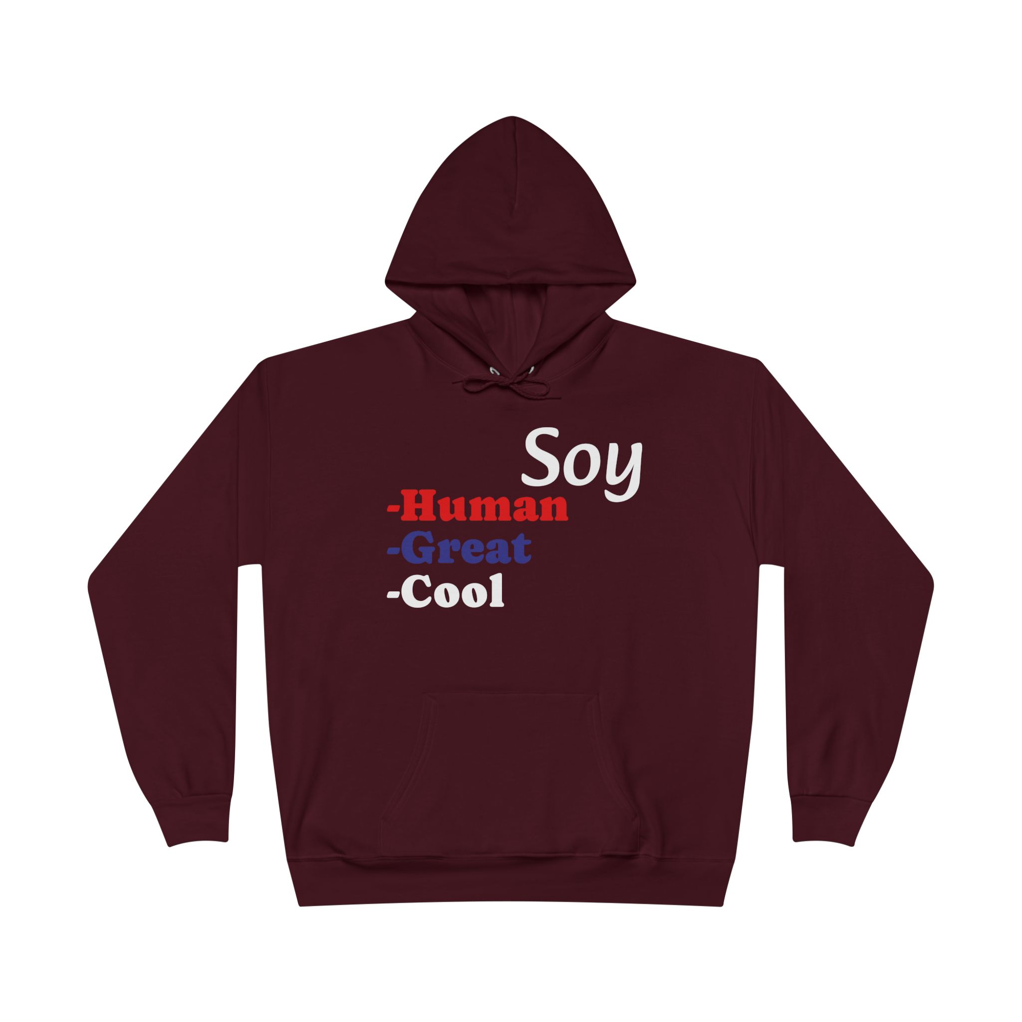 Unisex Eco-Friendly Hoodie - 'Soy Human' Sweatshirt - Image 53