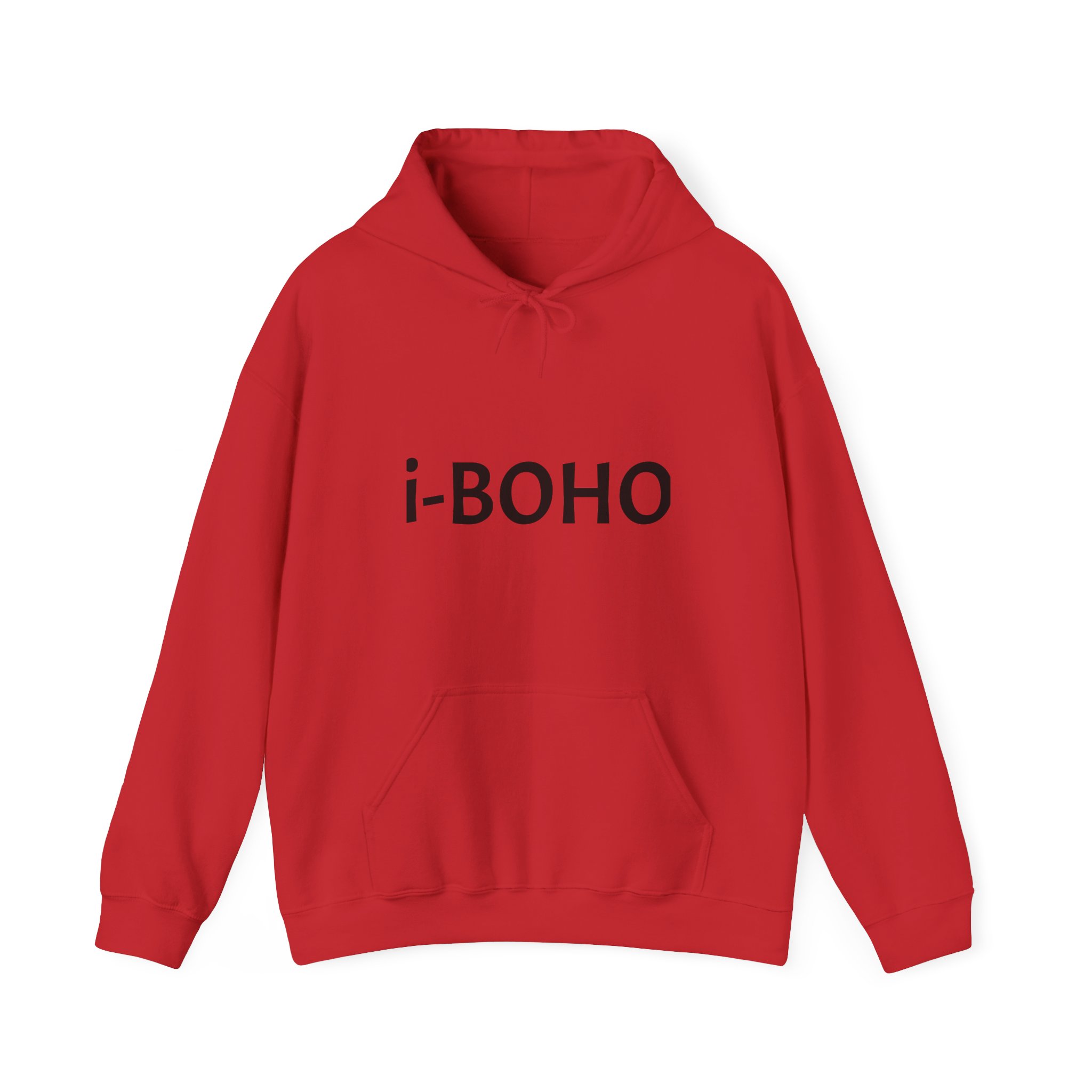 Molanizzi i-Boho red hoodie. Unisex hooded sweatshirt for Anime lovers, comfortable and stylish.