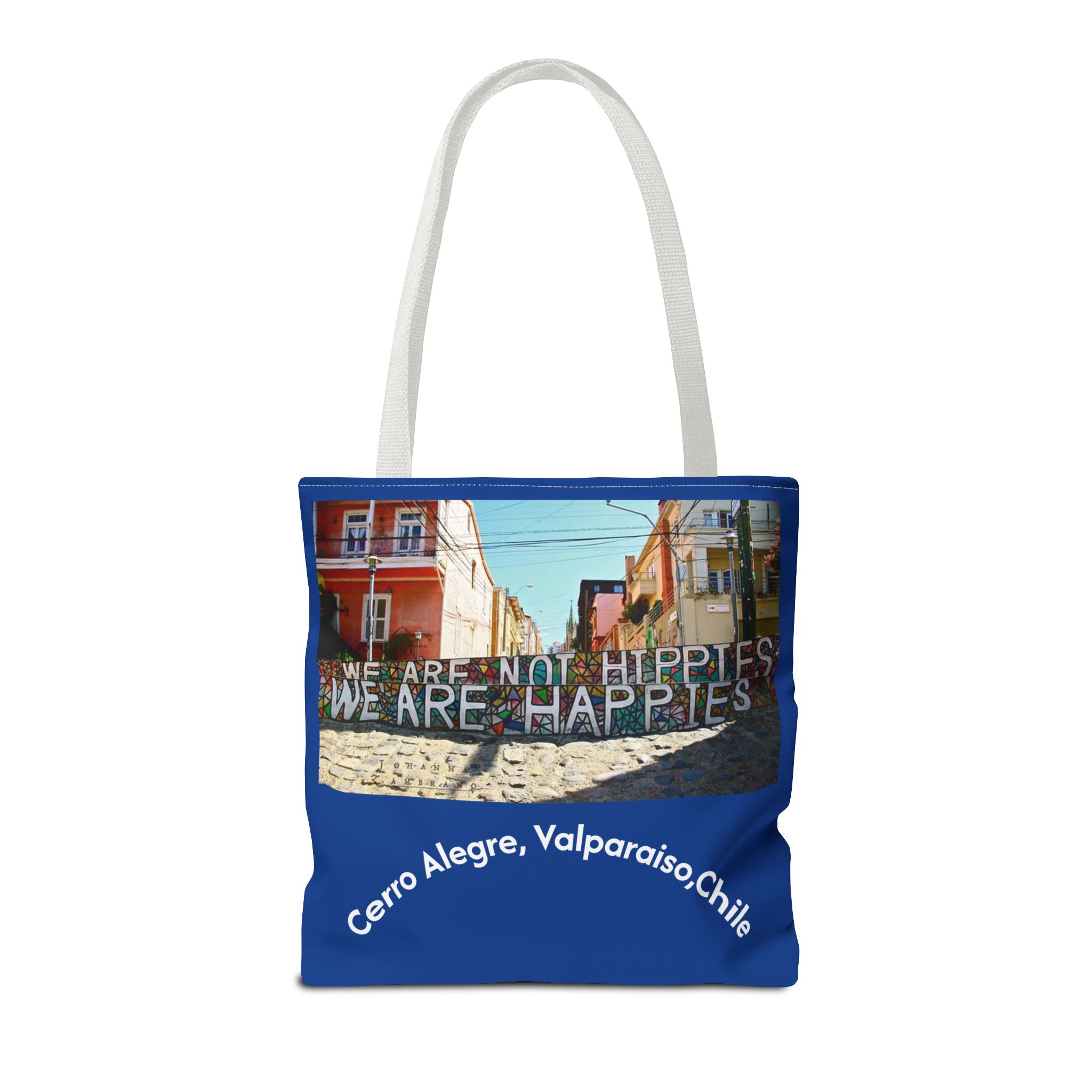 Tote bag with Valparaiso graffiti print by Molanizzi