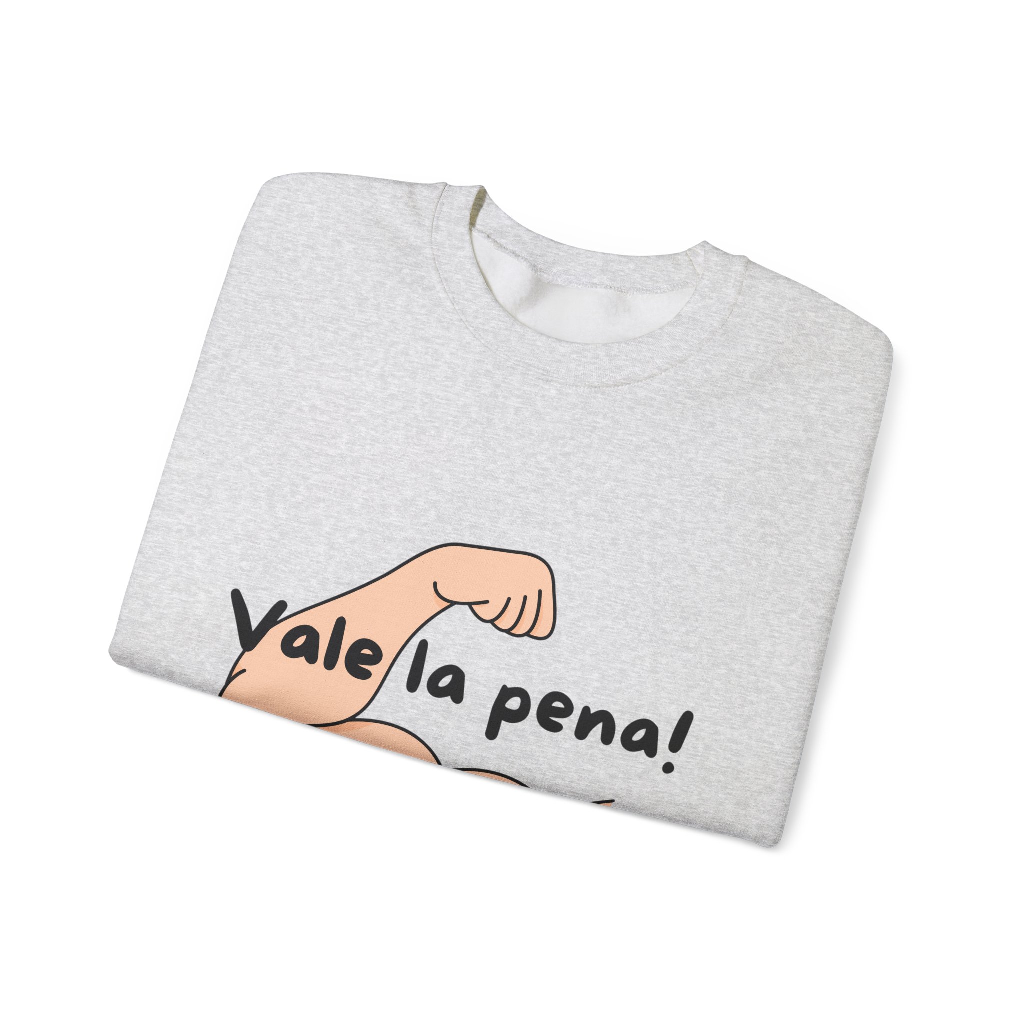 Cozy Crewneck Unisex Sweatshirt with 'Vale la pena' graphics by Molanizzi