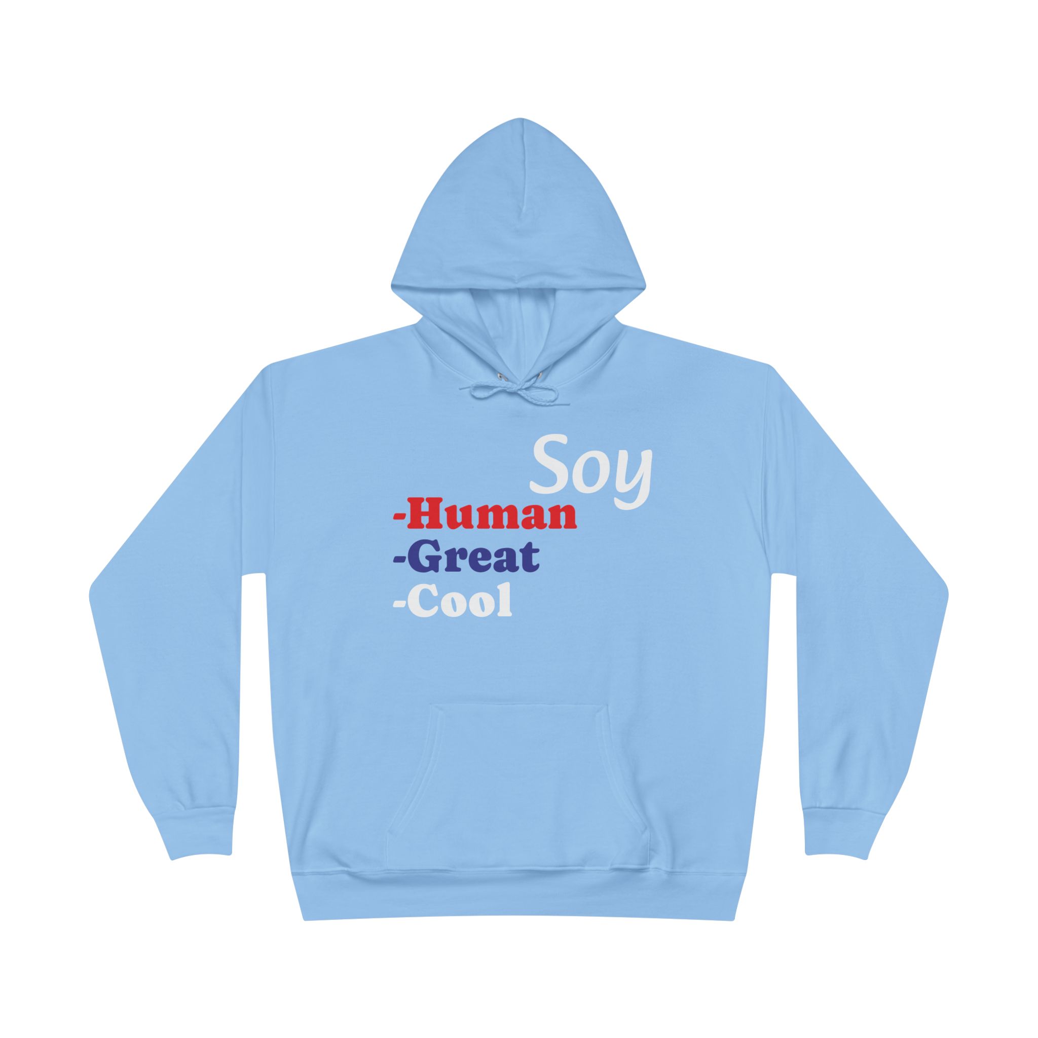 Unisex Eco-Friendly Hoodie - 'Soy Human' Sweatshirt - Image 41