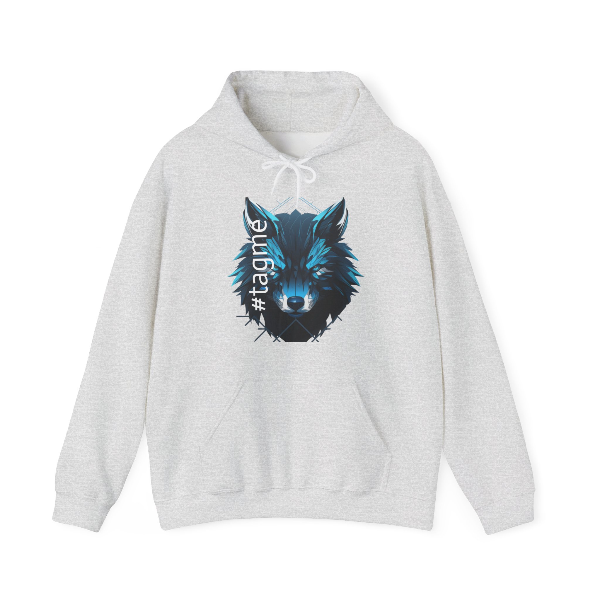Tagme Wolf Unisex Hooded Sweatshirt - Image 9