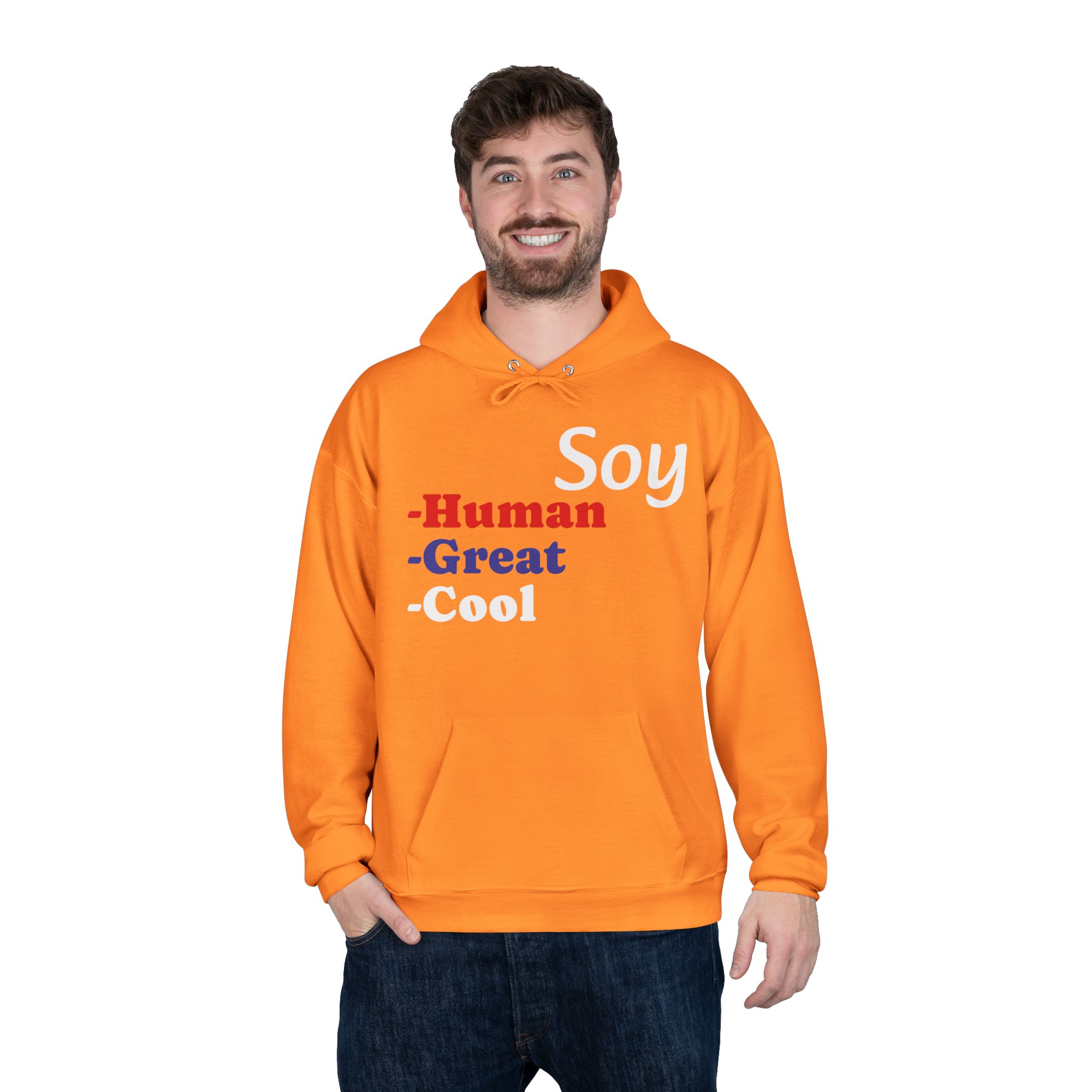 Unisex Eco-Friendly Hoodie - 'Soy Human' Sweatshirt - Image 20