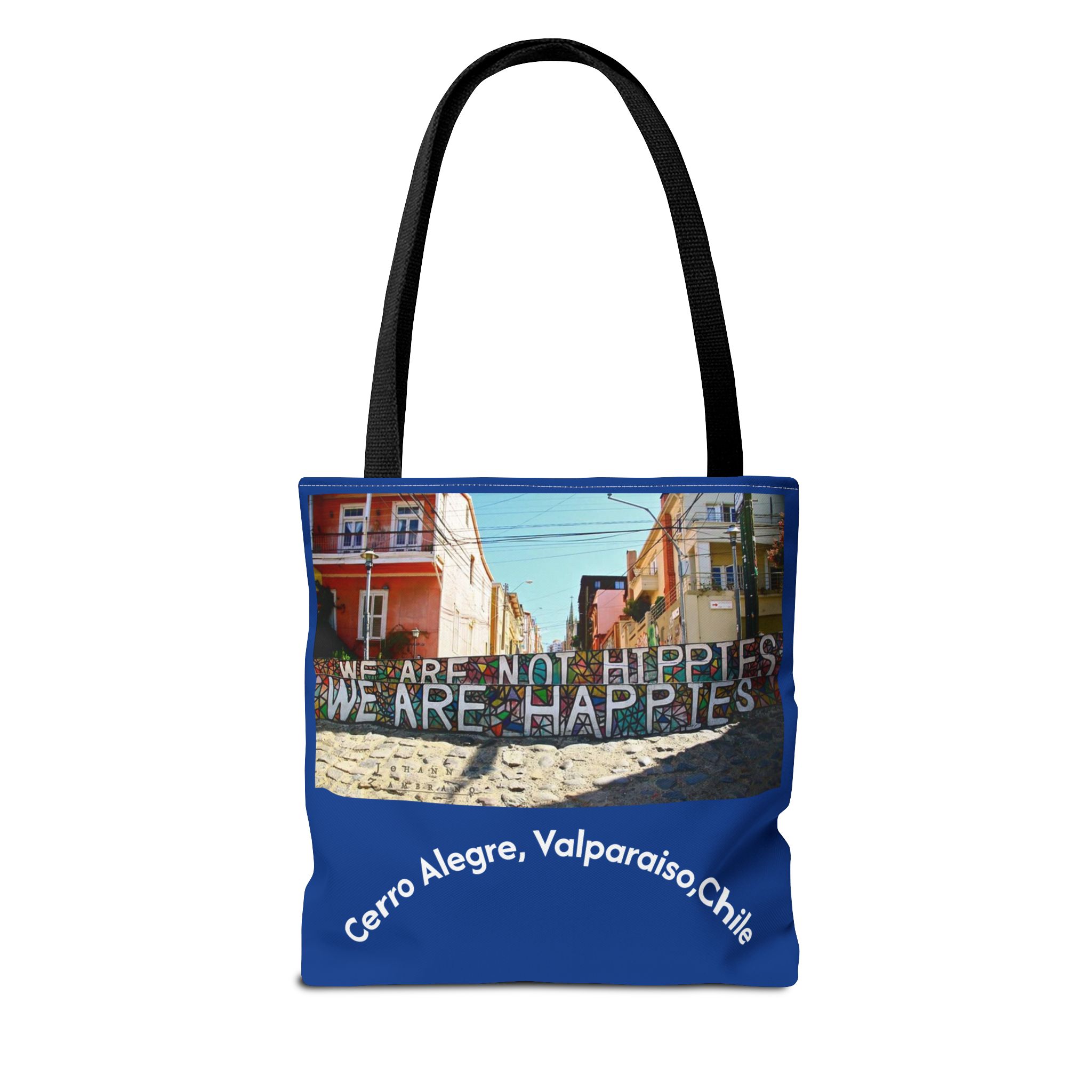 Tote bag with Valparaiso graffiti print by Molanizzi