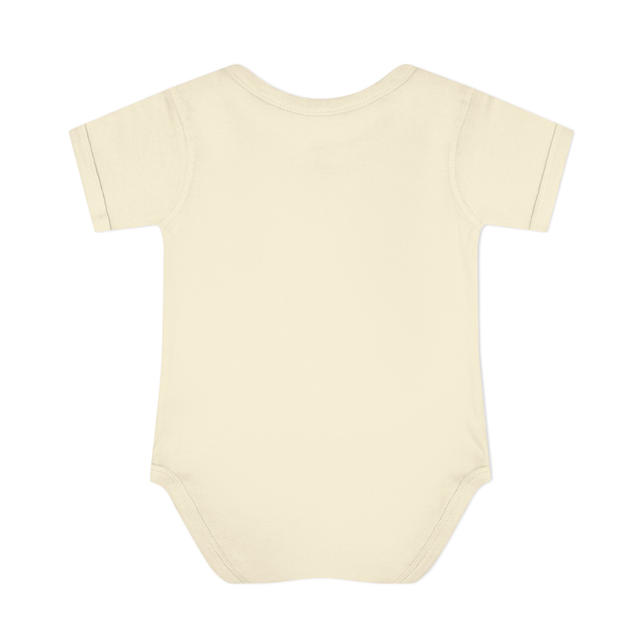 Cotton baby bodysuit with barcode and #tagme design by Molanizzi