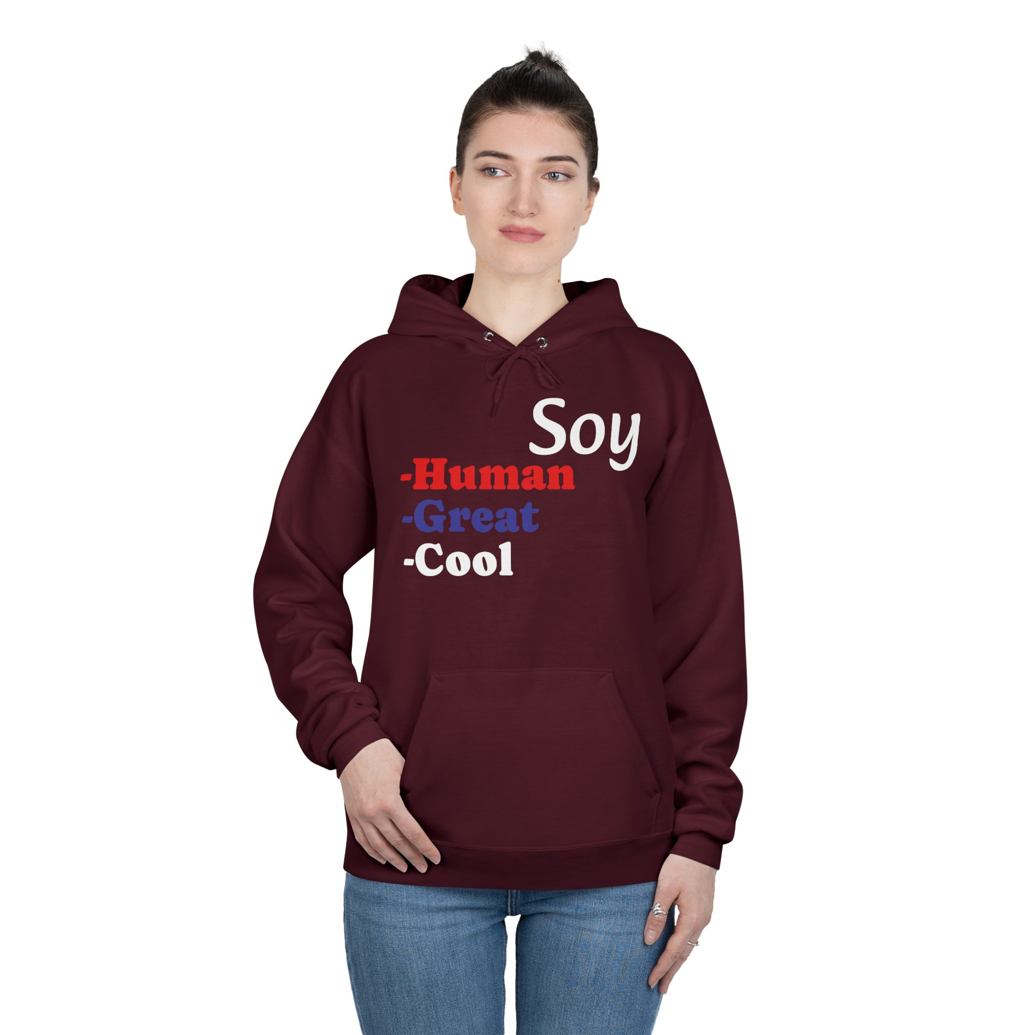 Unisex Eco-Friendly Hoodie - 'Soy Human' Sweatshirt - Image 55