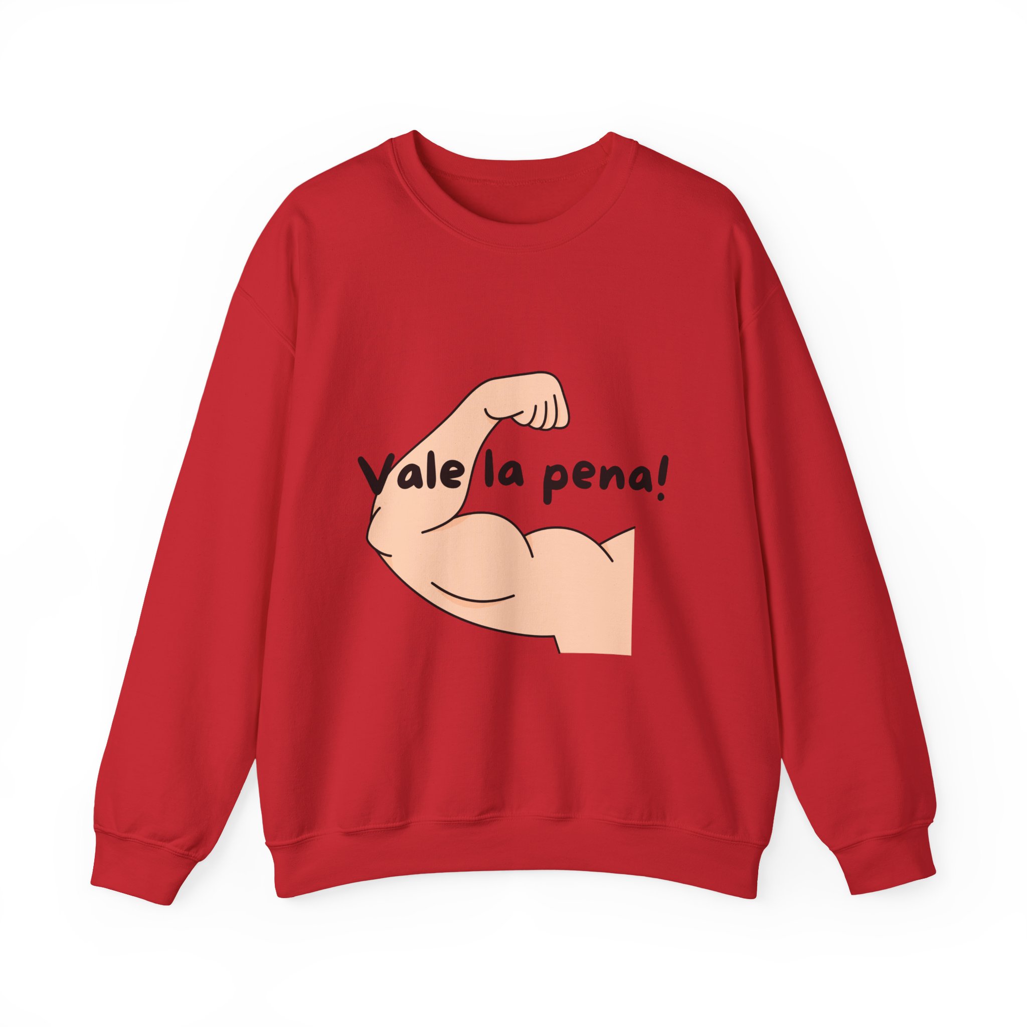 Cozy Crewneck Unisex Sweatshirt with 'Vale la pena' graphics by Molanizzi