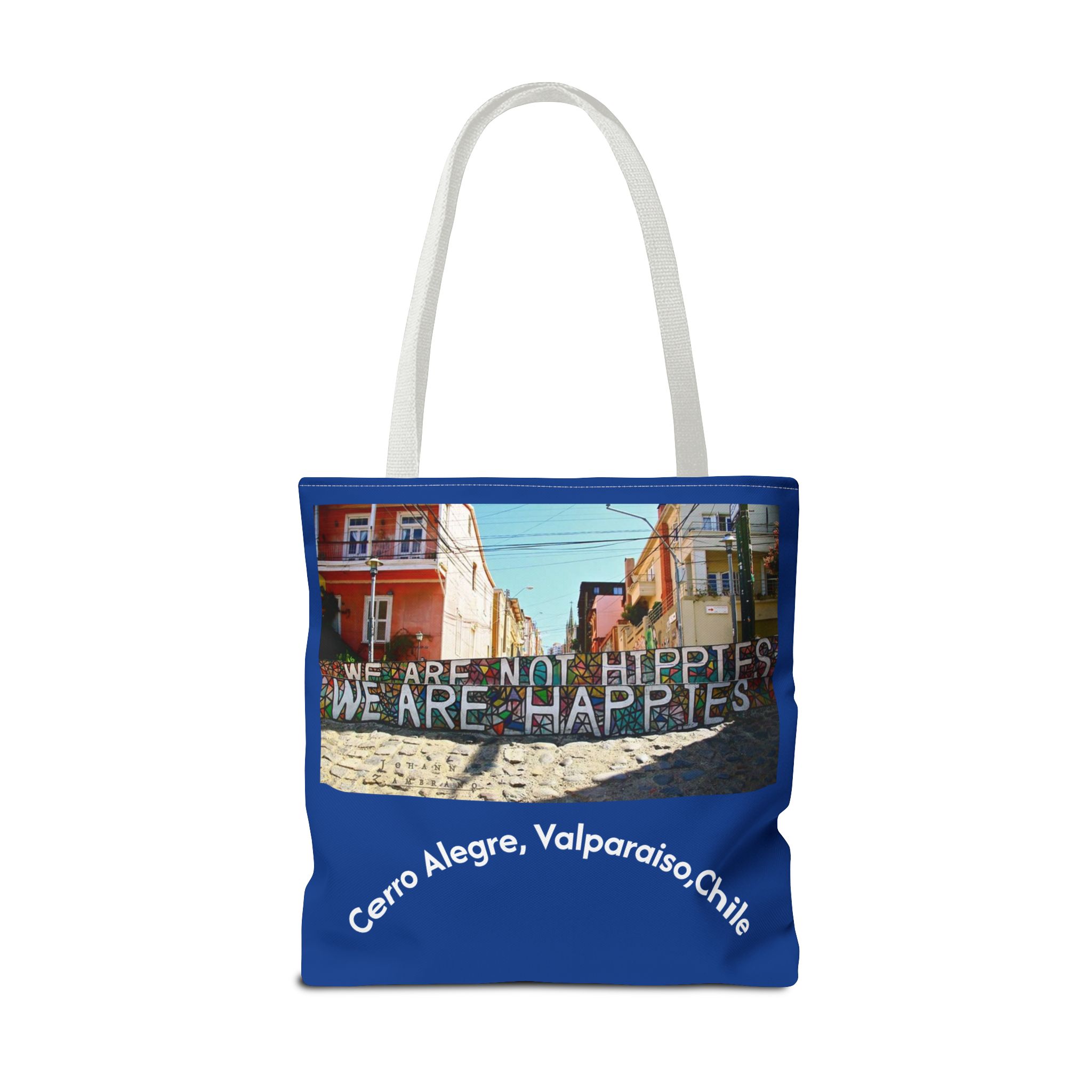 Tote bag with Valparaiso graffiti print by Molanizzi