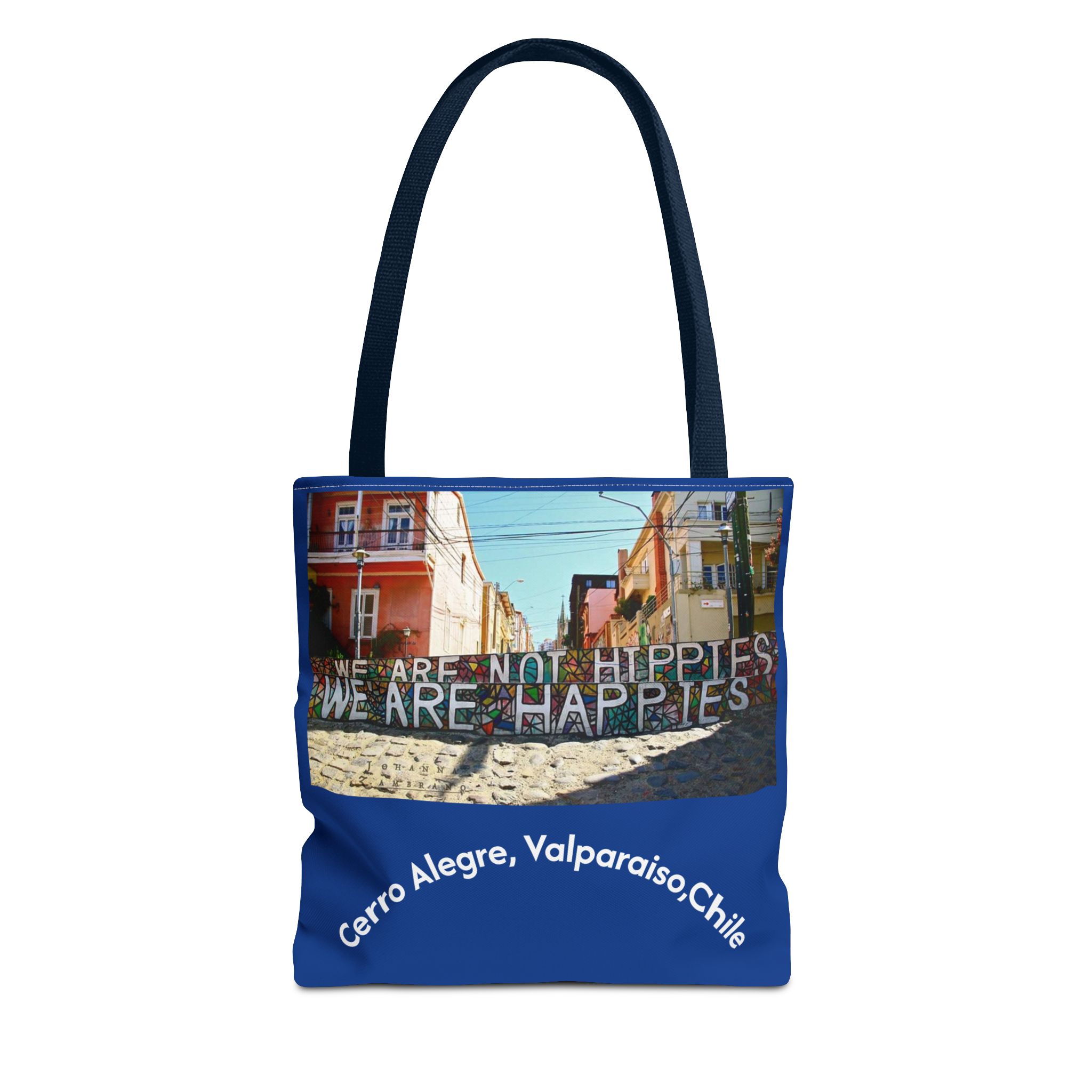 Tote bag with Valparaiso graffiti print by Molanizzi