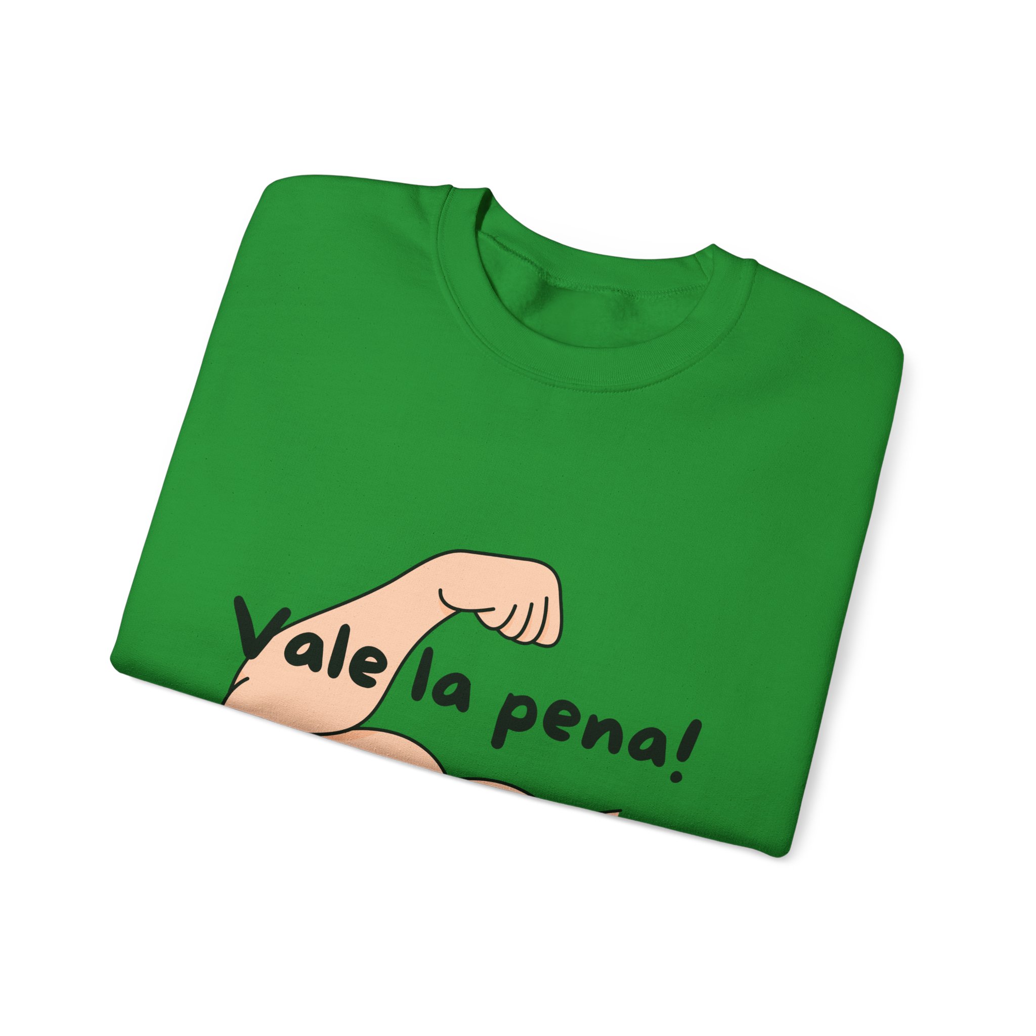 Cozy Crewneck Unisex Sweatshirt with 'Vale la pena' graphics by Molanizzi