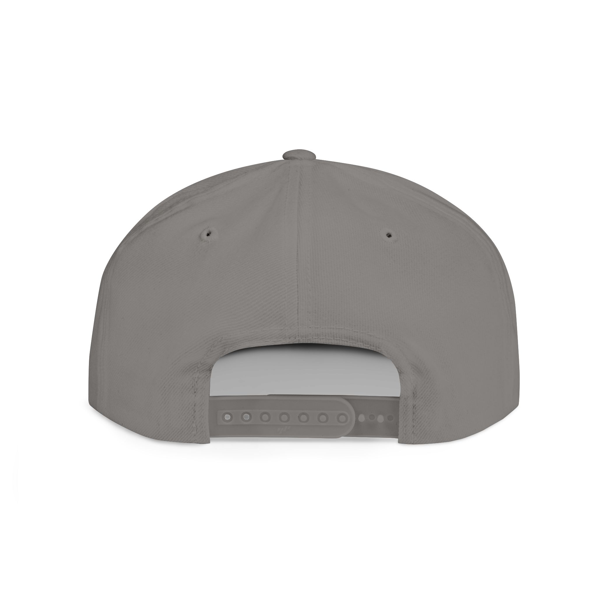 Flat bill snapback hat with a wolf graphic by Molanizzi