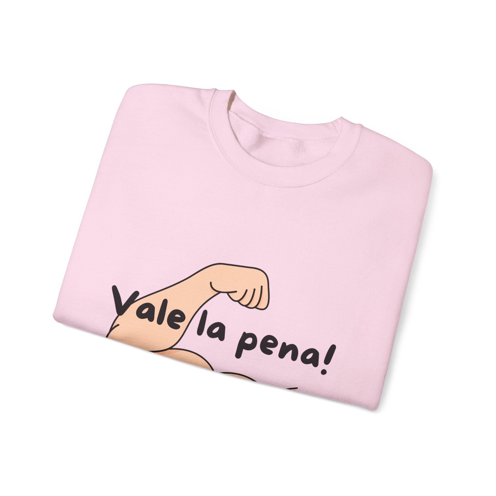 Cozy Crewneck Unisex Sweatshirt with 'Vale la pena' graphics by Molanizzi