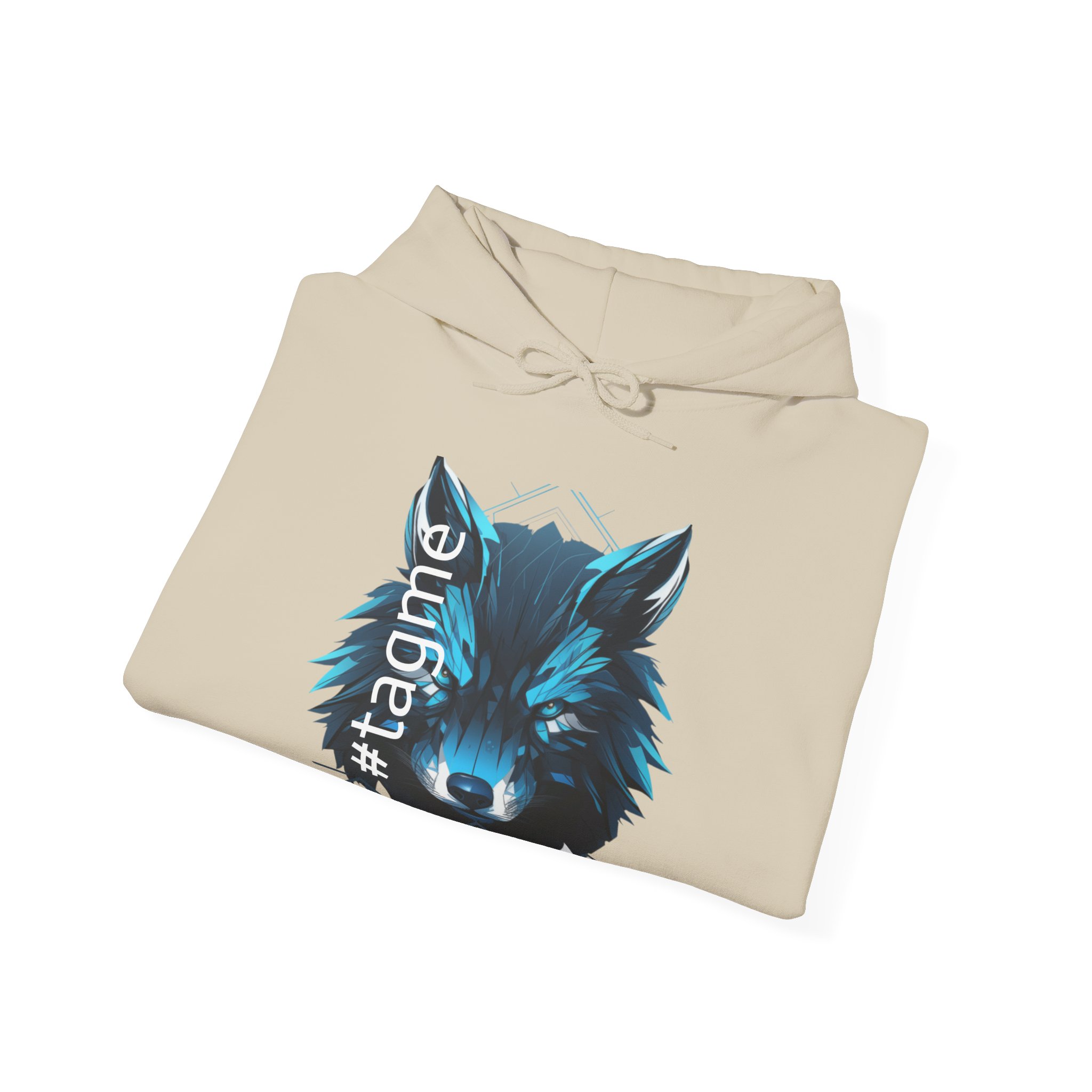 Tagme Wolf Unisex Hooded Sweatshirt - Image 16