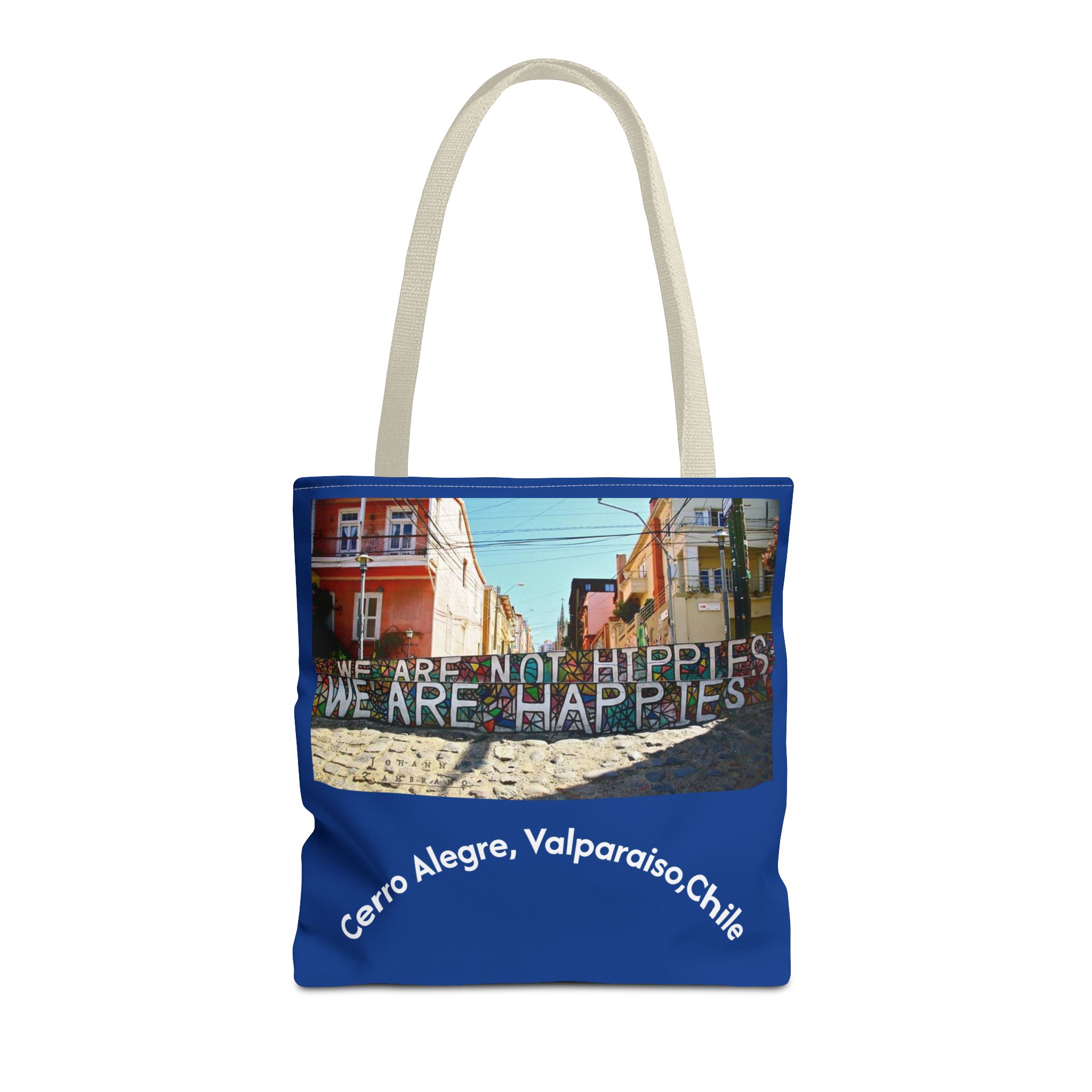 Tote bag with Valparaiso graffiti print by Molanizzi