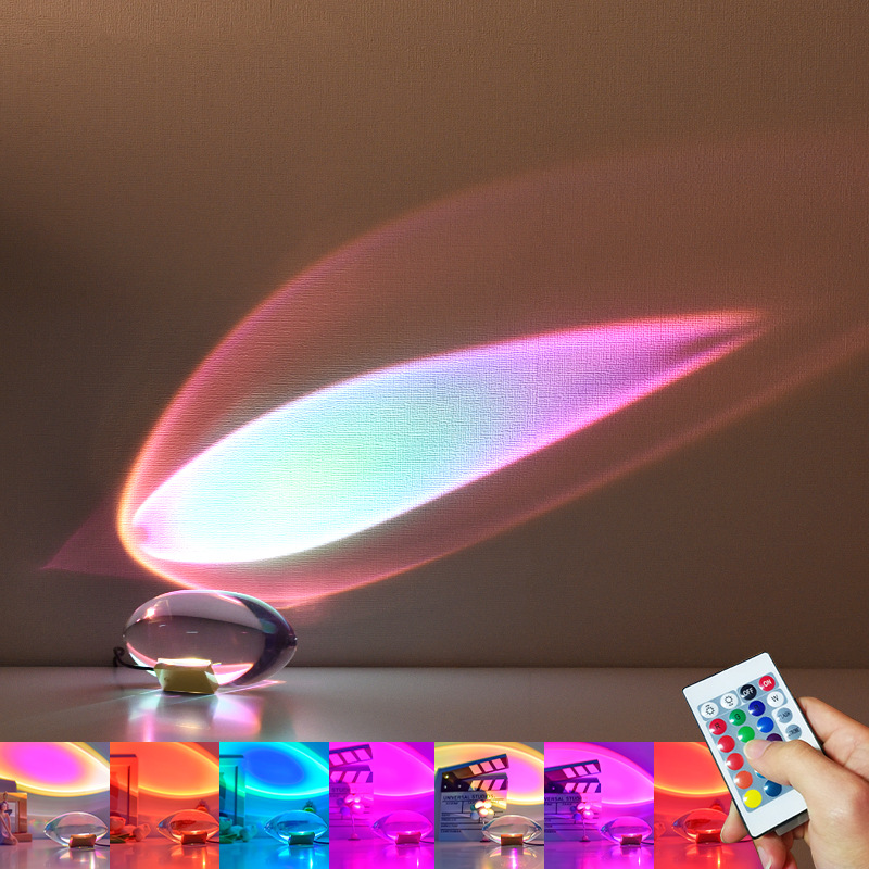 Angel Eye Crystal Table Lamp with RGB Remote Dimming Control - Image 6