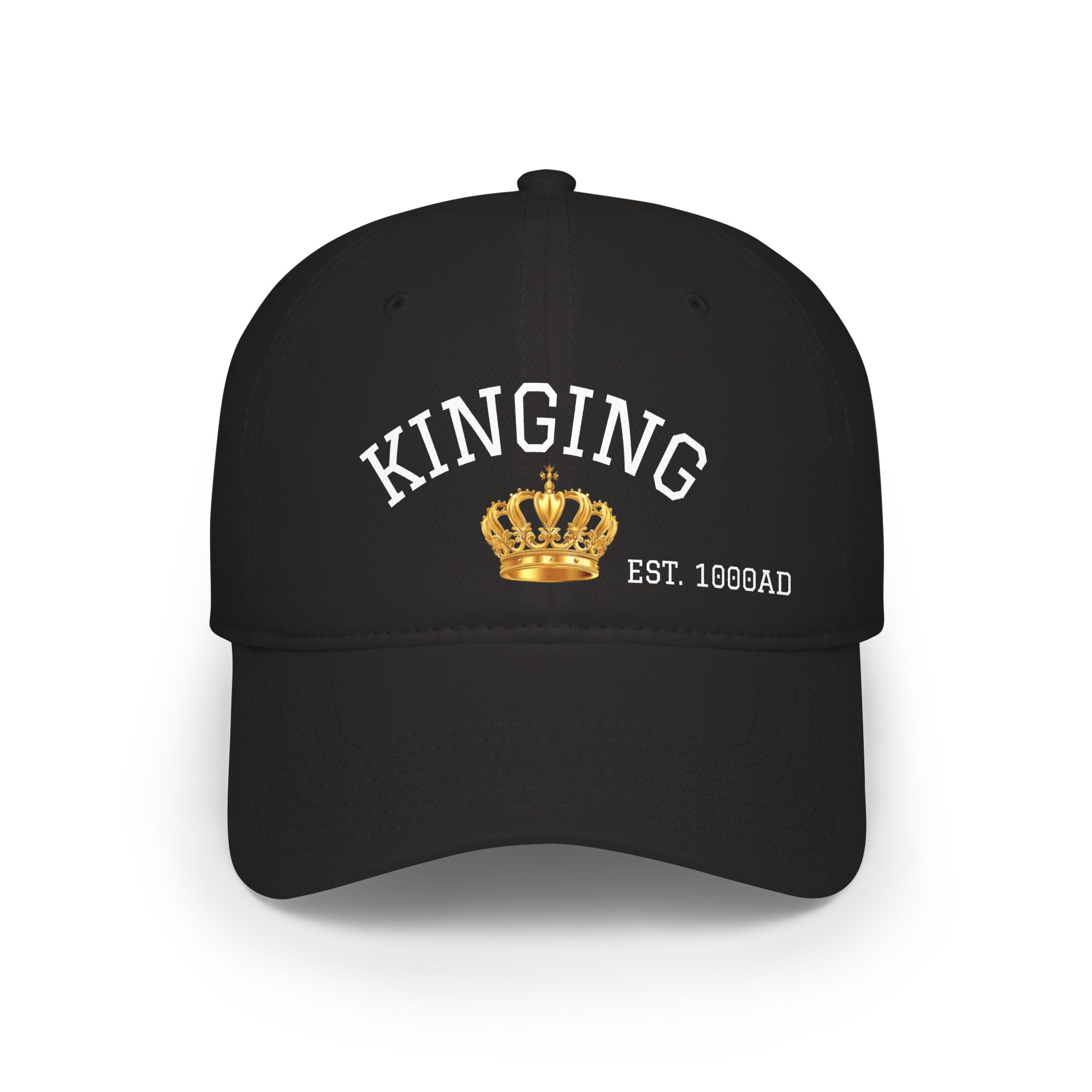 Custom 'Kinging' Low-Profile Baseball Cap – Cotton Twill Hat - Image 3