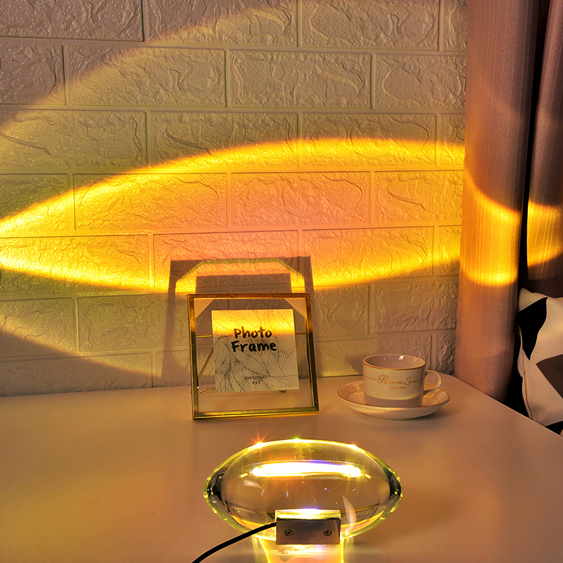 Angel Eye Crystal Table Lamp with RGB Remote Dimming Control - Image 2