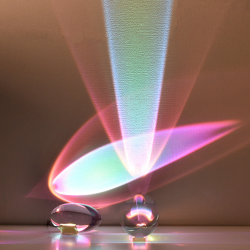 Angel Eye Crystal Table Lamp with RGB Remote Dimming Control