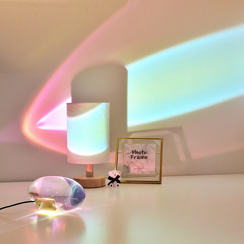 Angel Eye Crystal Table Lamp with RGB Remote Dimming Control - Image 3
