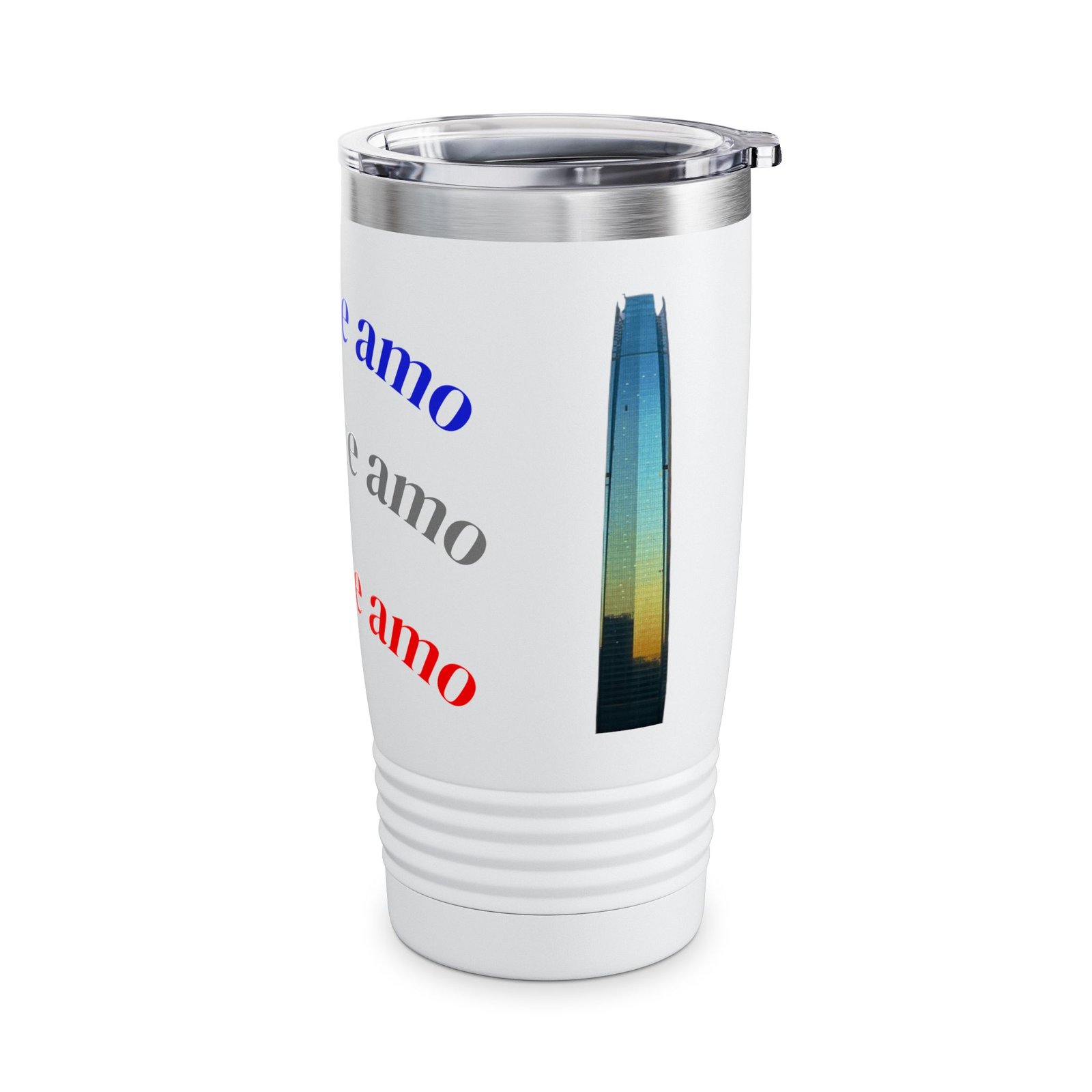 Chilean Pride 20oz Stainless Steel Ringneck Tumbler Travel Mug - Image 4