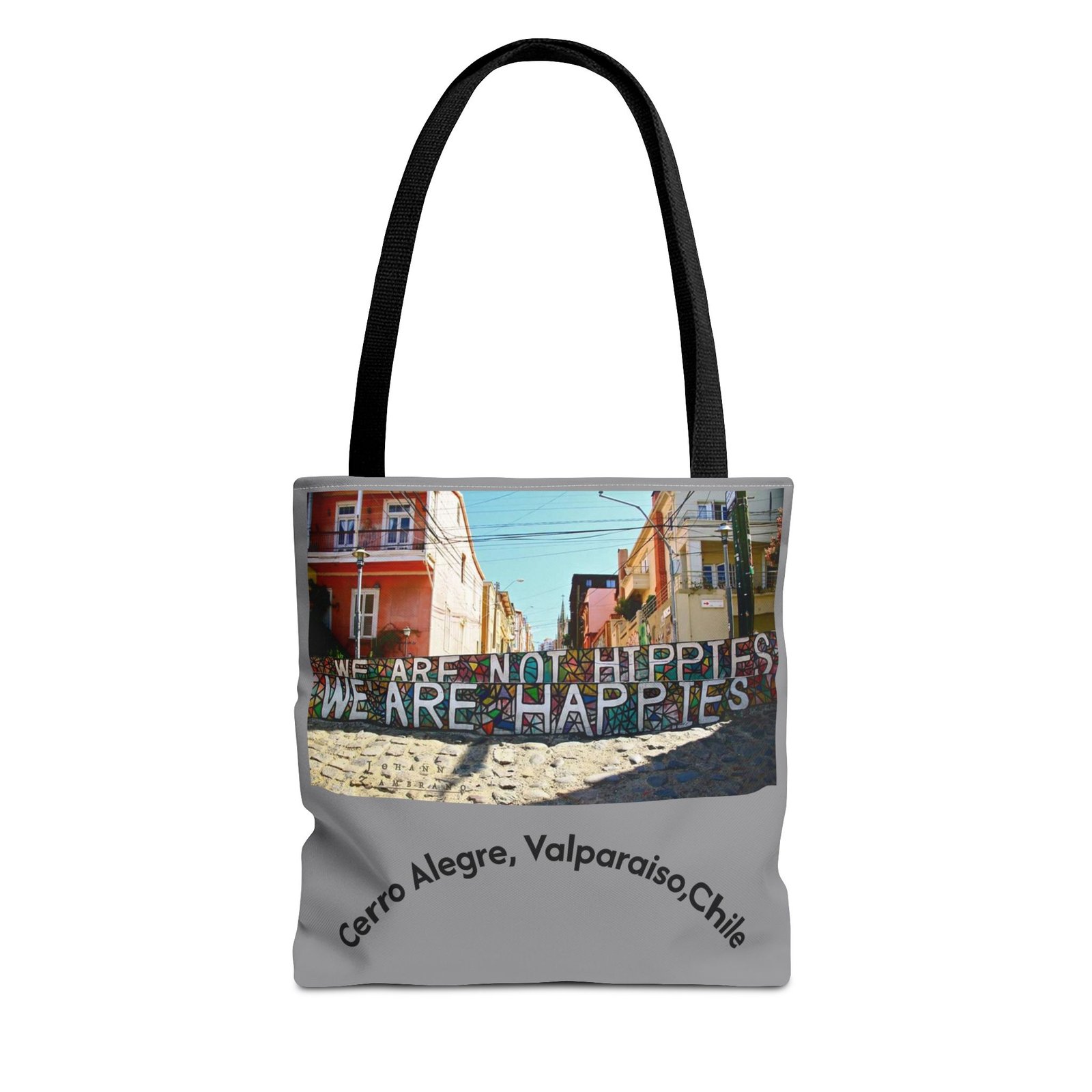 Vibrant Cerro Alegre Valparaíso Chile Travel & Beach Tote Bag - Image 2