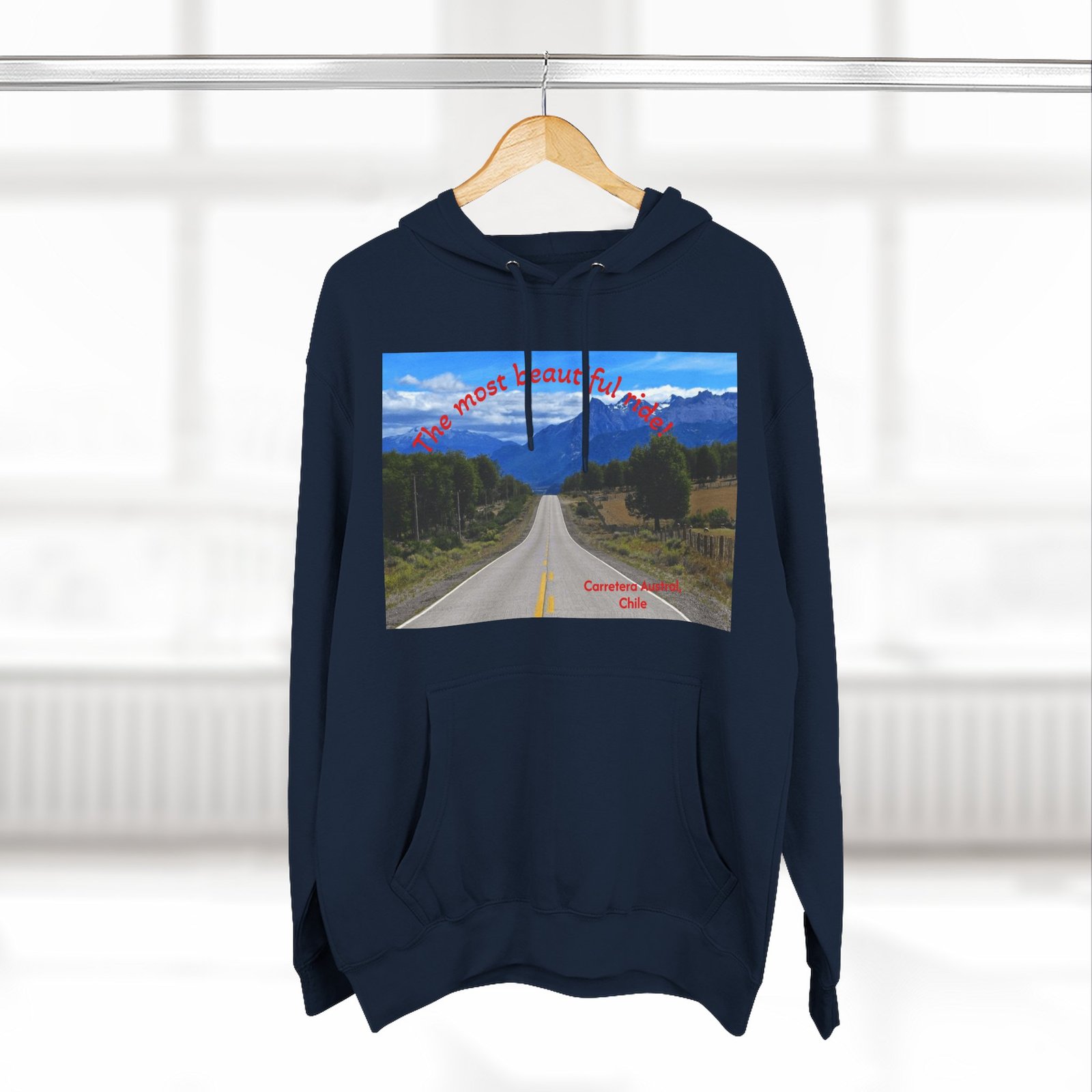 Scenic Adventure Three-Panel Fleece Hoodie with Kangaroo Pocket - Image 28