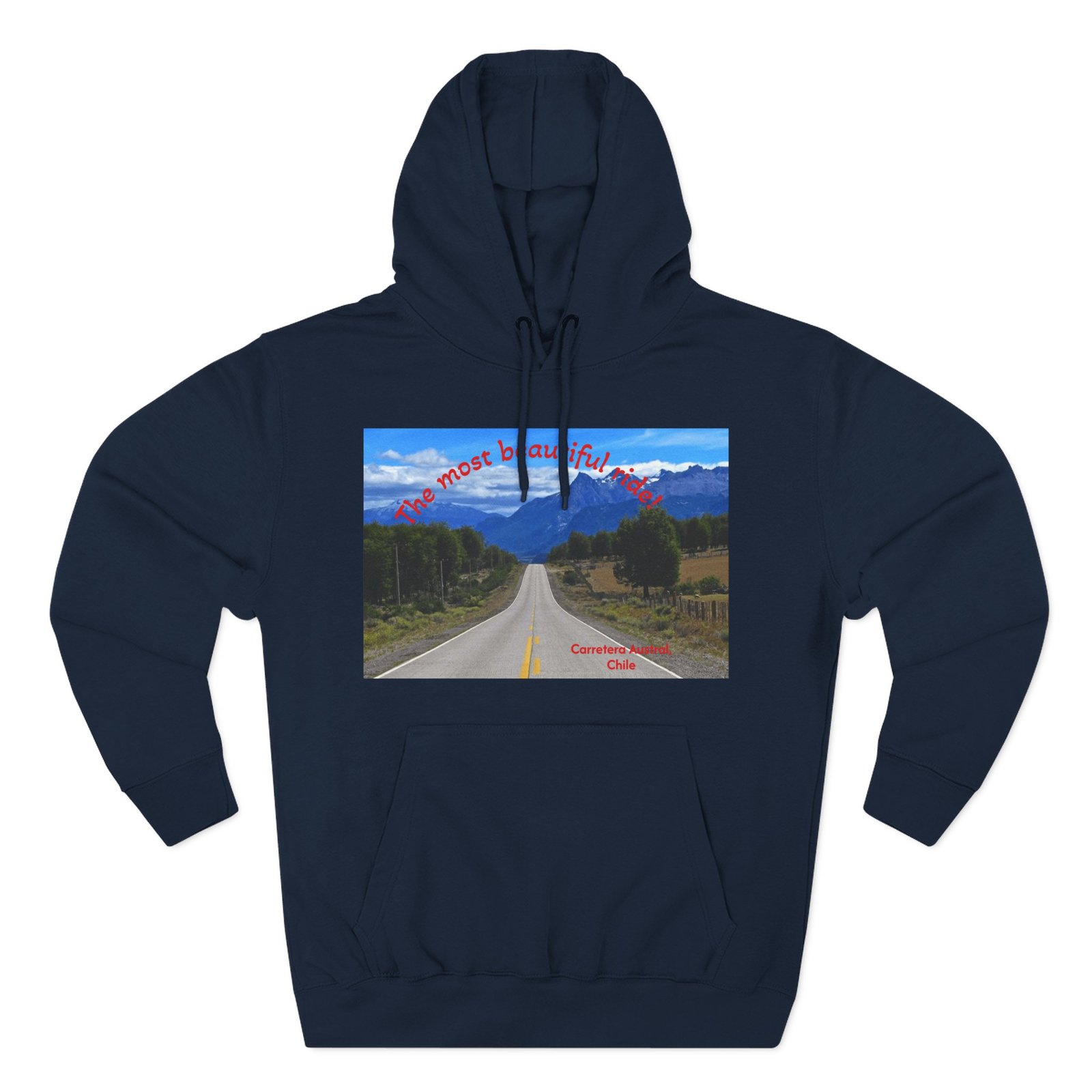 Scenic Adventure Three-Panel Fleece Hoodie with Kangaroo Pocket - Image 25