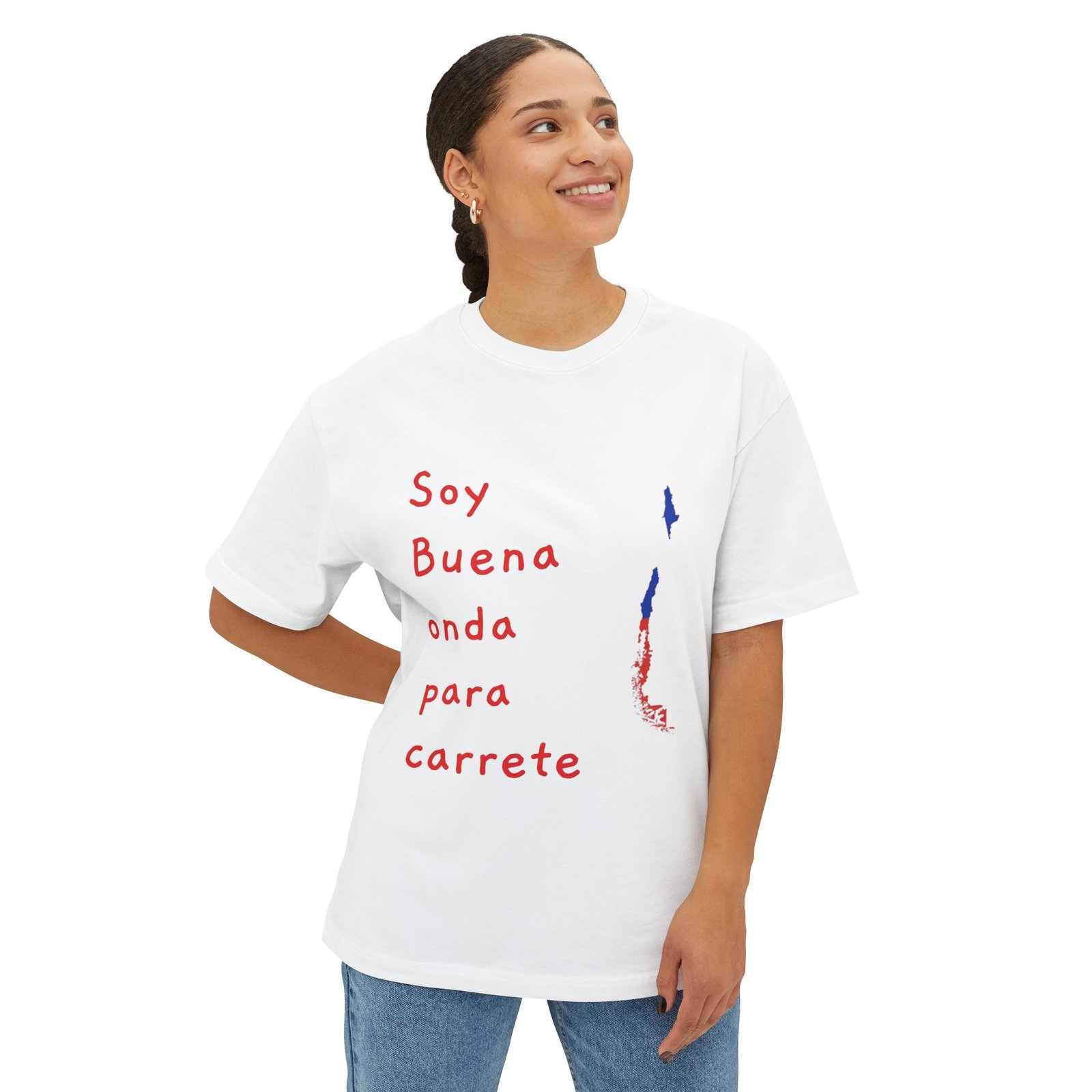 Chilean Pride Unisex T-Shirt | 'Soy Buena!' & Chilean Map - Image 7