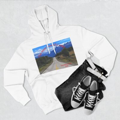 Scenic Adventure Three-Panel Fleece Hoodie with Kangaroo Pocket
