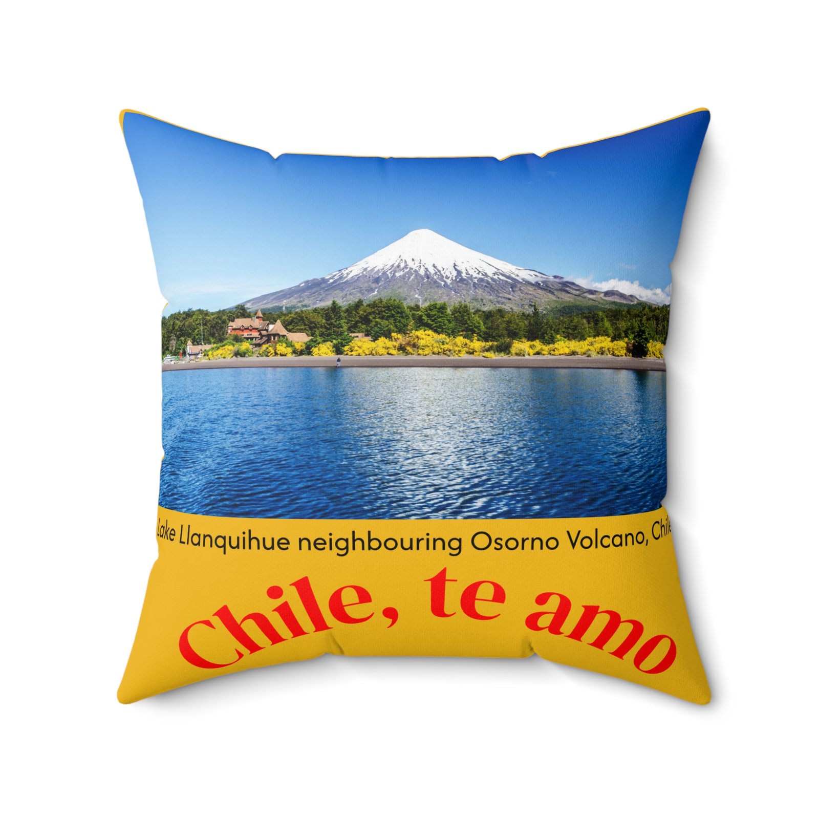 Chile Te Amo Decorative Spun Polyester Throw Pillow - Image 10