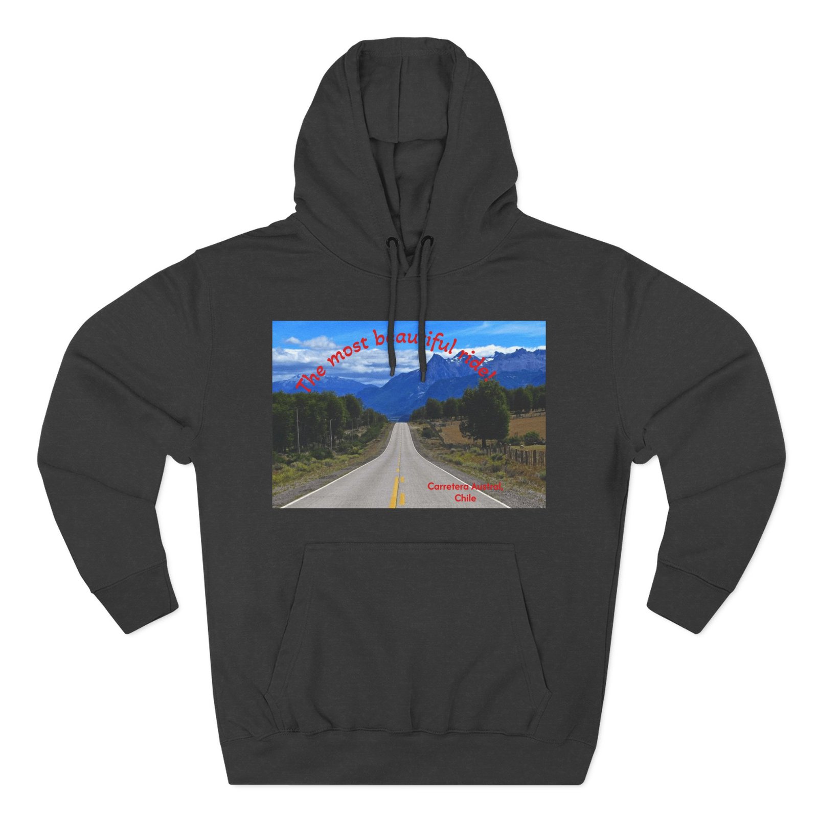 Scenic Adventure Three-Panel Fleece Hoodie with Kangaroo Pocket - Image 9