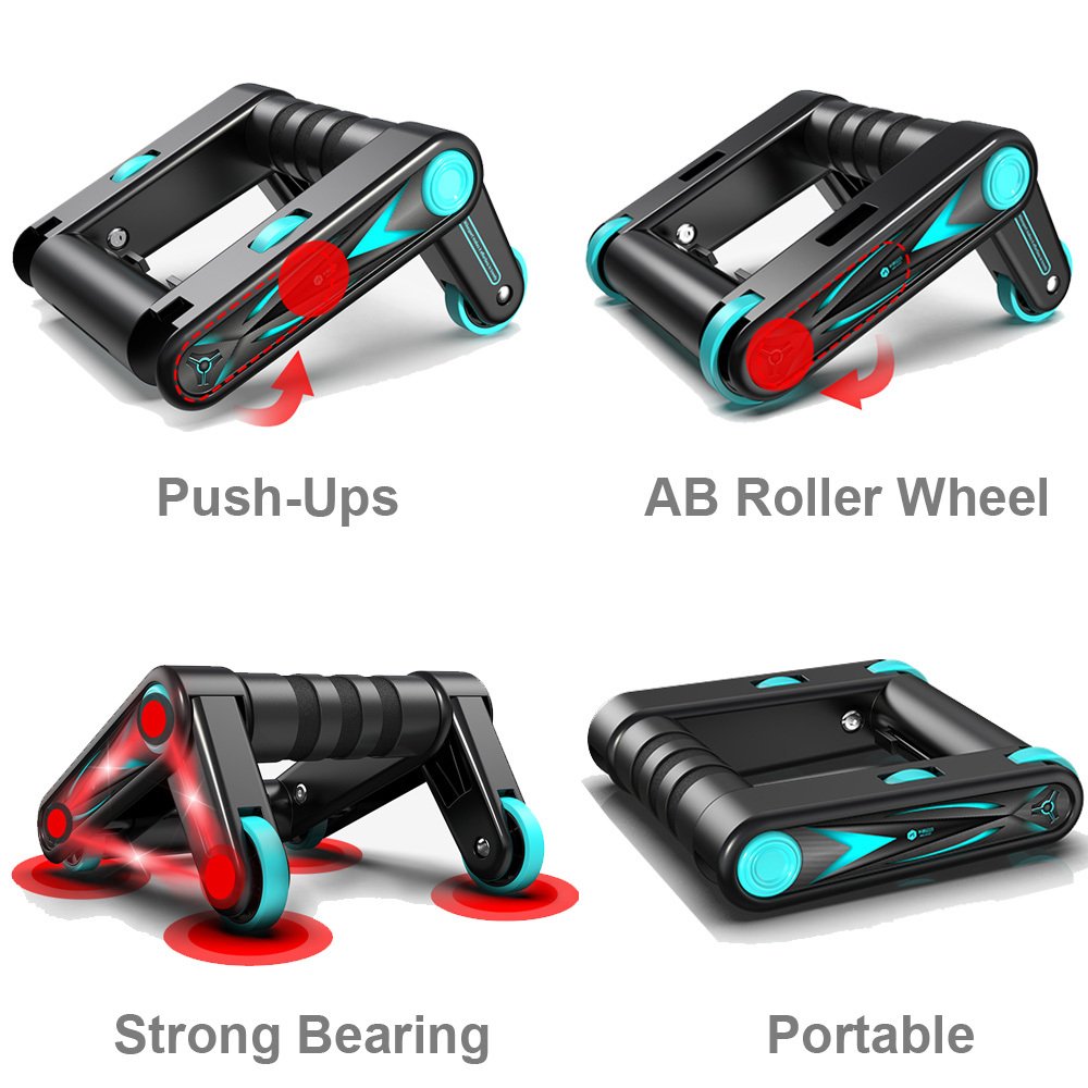 Multifunctional Foldable Dual-Purpose Abdominal Roller Wheel - Image 6