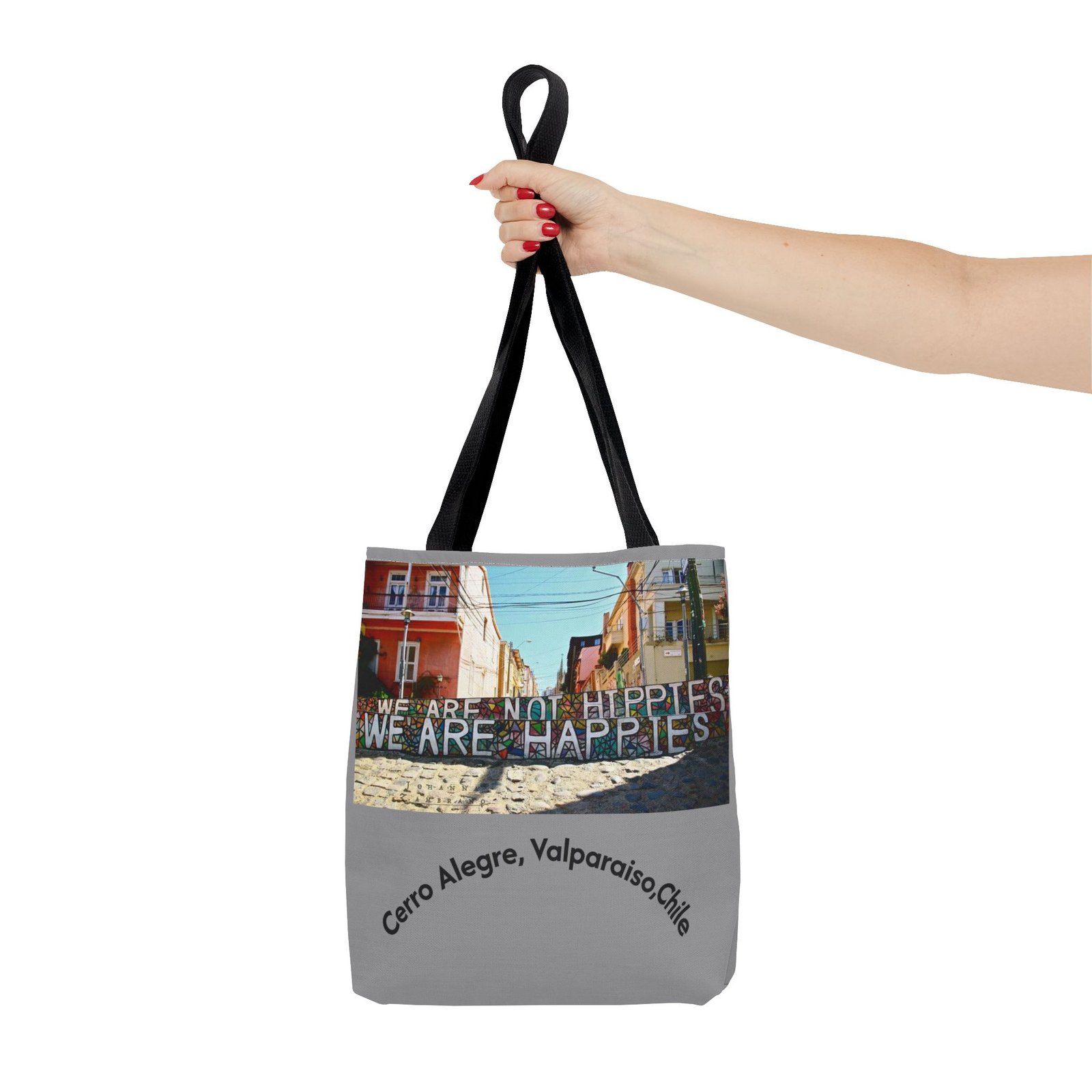 Vibrant Cerro Alegre Valparaíso Chile Travel & Beach Tote Bag - Image 4